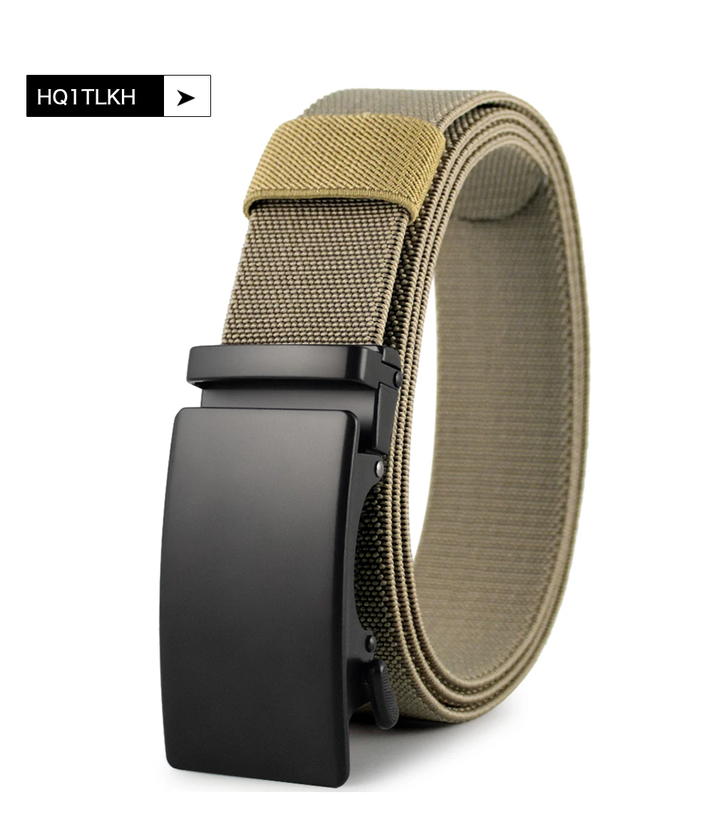 Neue Männer Gürtel taktische Nylon elastischen Gürtel Metall automatische Schnalle harte Stretch Herren Militär gürtel 115-150cm große Gürtel – Detail 18