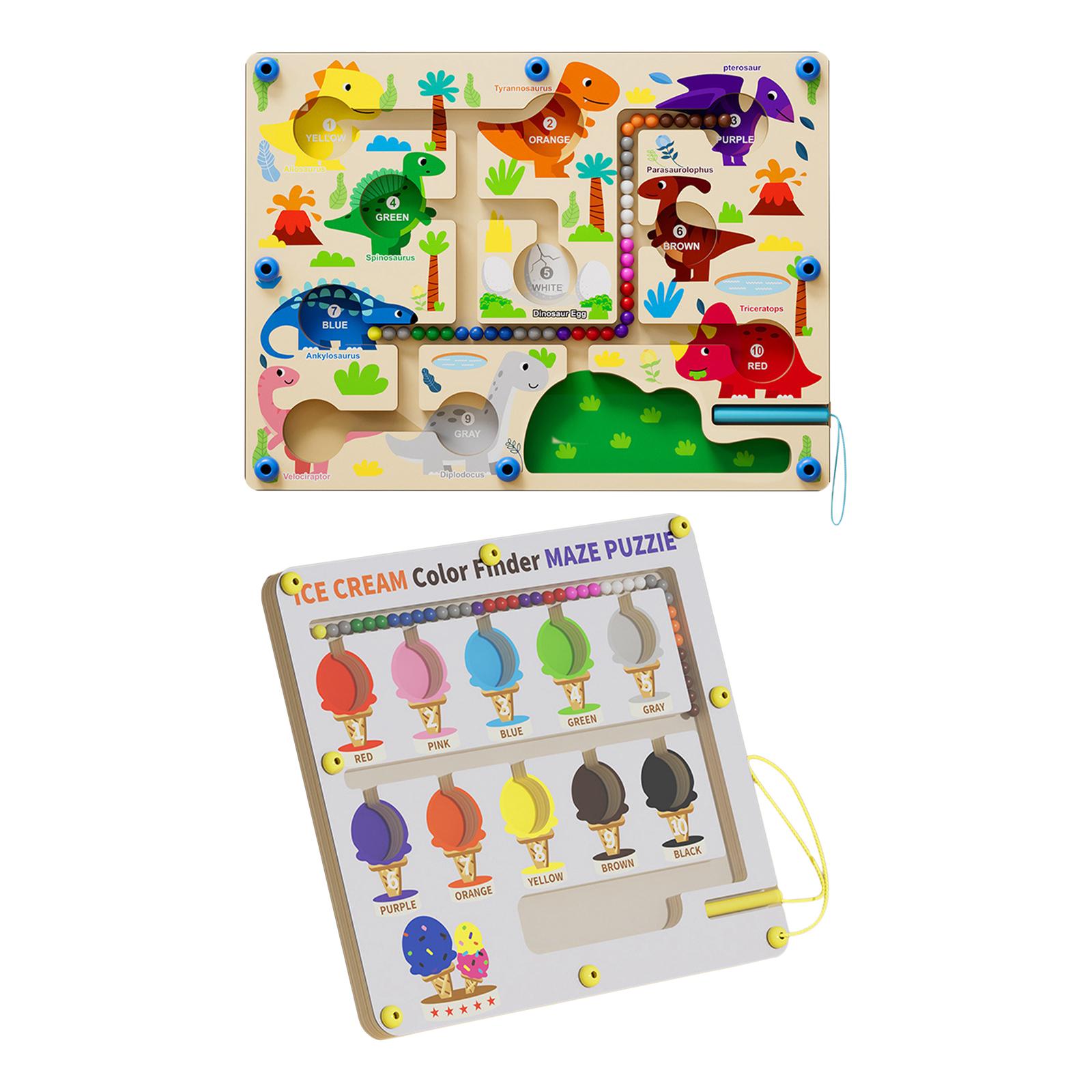 Montessori Educational Toys Color Matching Learning Counting Puzzles Board for Toddlers 3 4 5 Years Old Girls Boys Children Gift