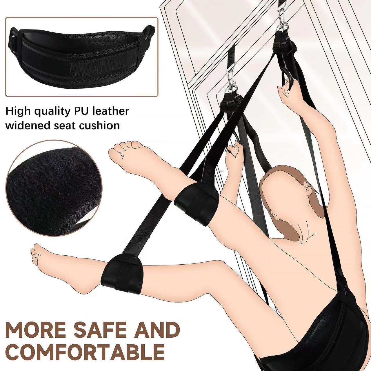 Looking for Adjustable Hanging Sex Swing Plush Cushion Fetish Bandage  Straps Chairs Door Swing Game Erotic Sex Shop Sex Toys for Couples