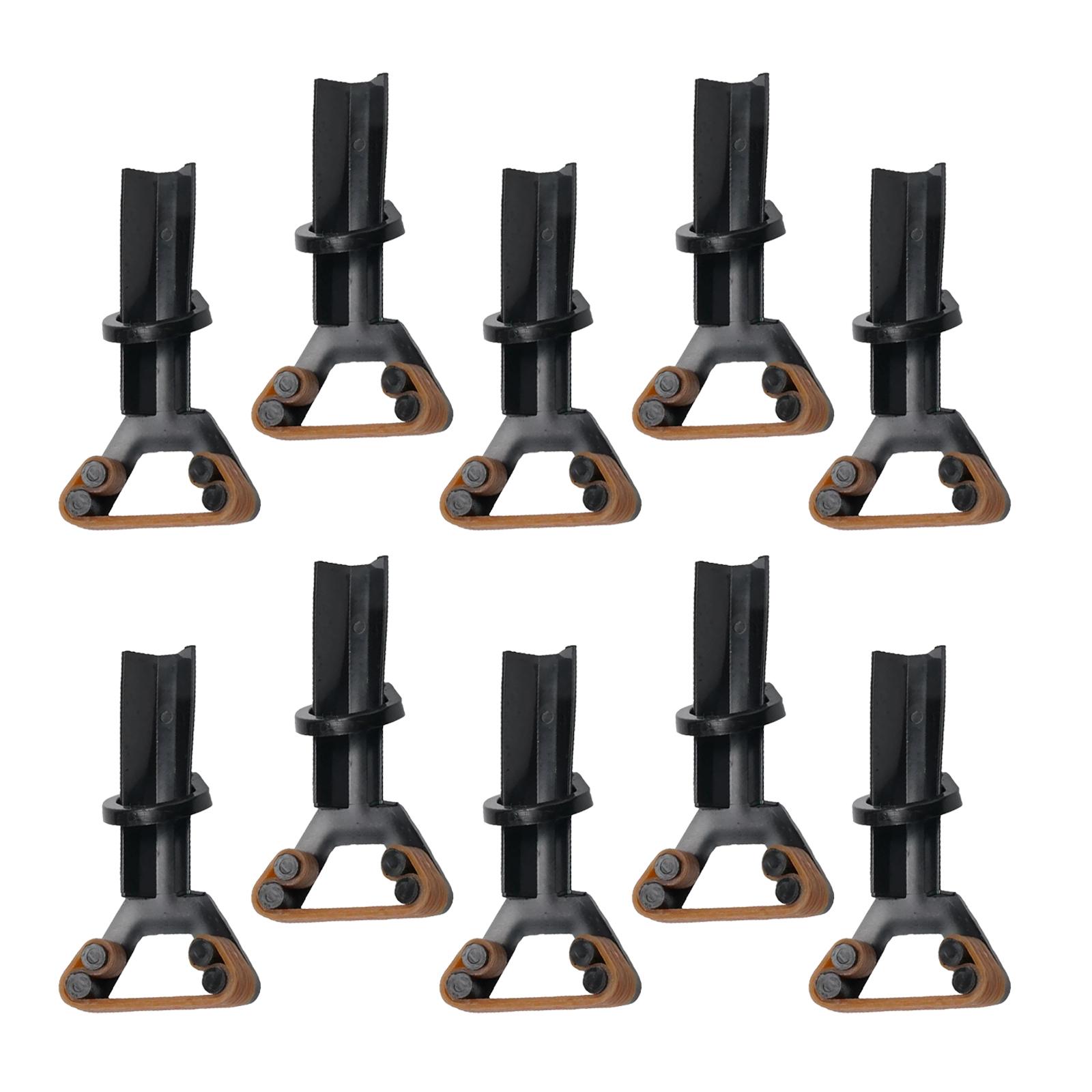 10x Pool Cue Tip Clamp Adults Portable Elastic Replacement Y Shaped Billiard Cue Tip Clamp for Games Player Snooker Indoor Home