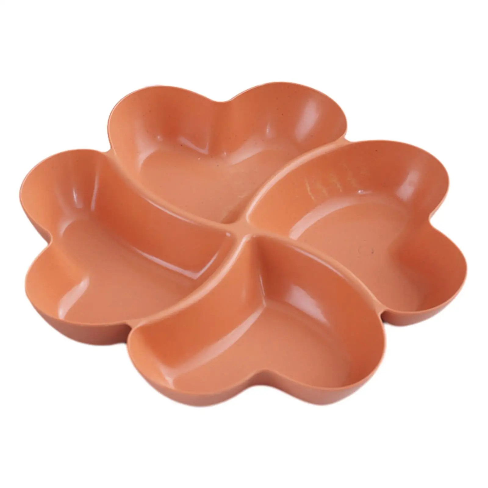 Appetizer Platter Heart Shaped Dip Serving Divided Plates 4 Compartment Dried Fruit Tray for Candy Cakes Home