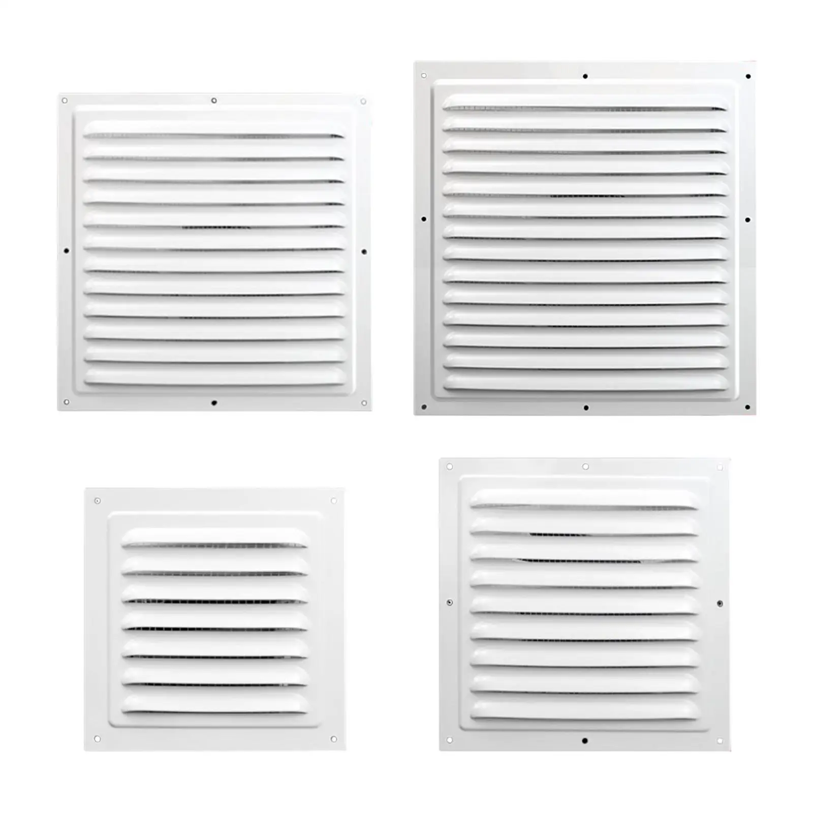 Air Vent Cover White Square Air Vent Louver Air Return Grill Cover Ventilation Cover for Garages Home Office Rvs Ceiling