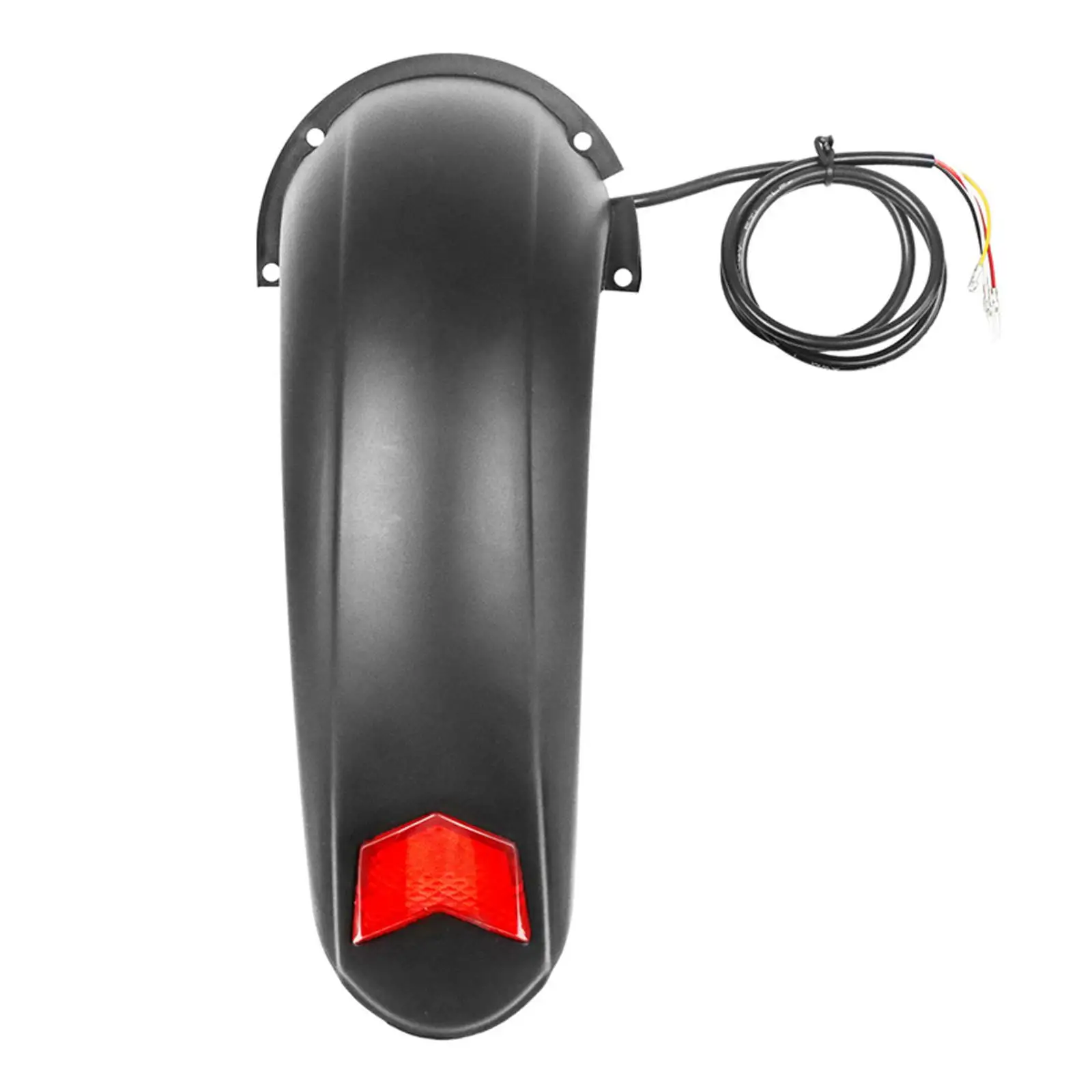 Tire Mudguard with Taillights Cycling Accessories Spare Parts Electric Scooter Rear Fender for Skateboard 10in Wheels