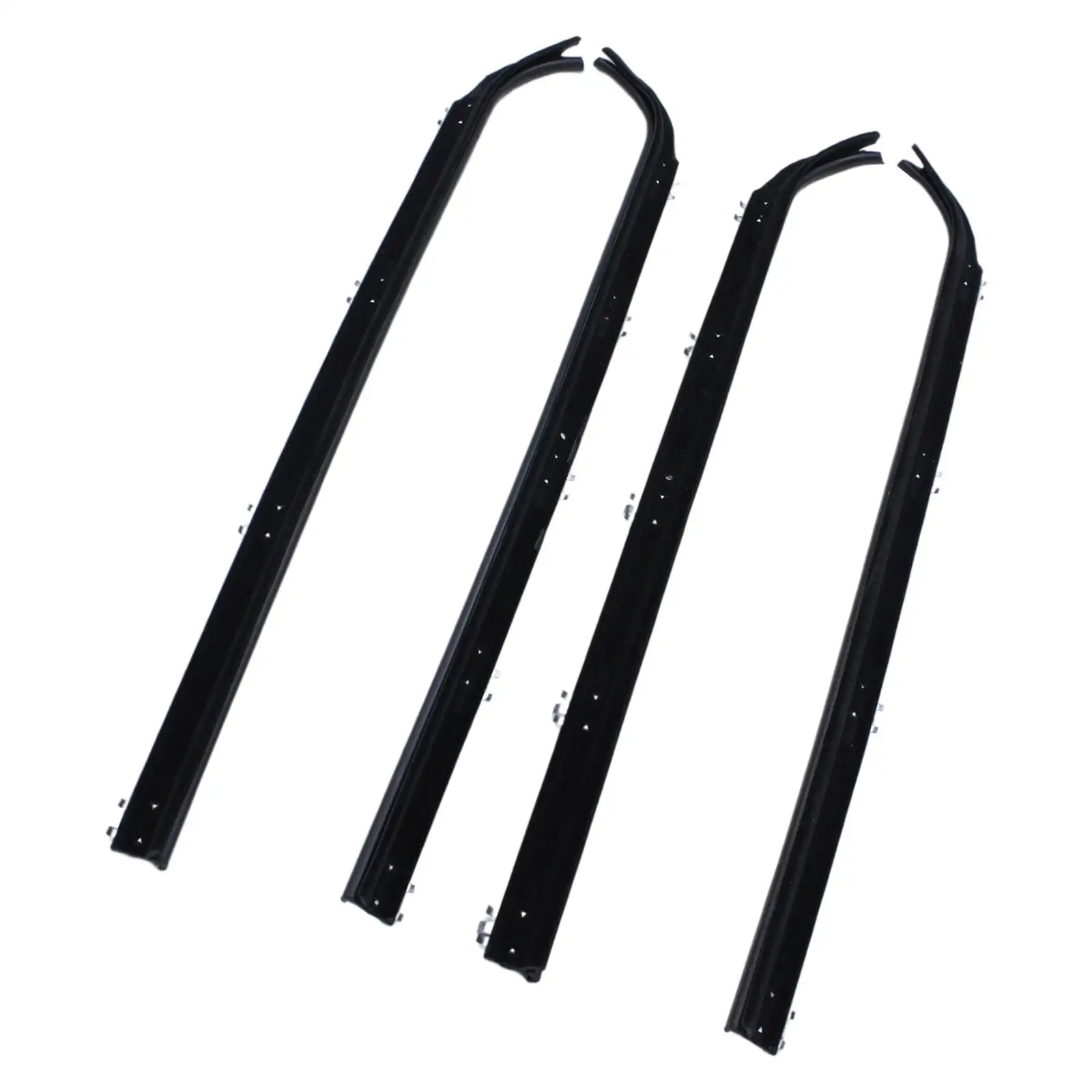 4 Pieces Automotive  Strip Inner Outer Window Window Sweep for Truck