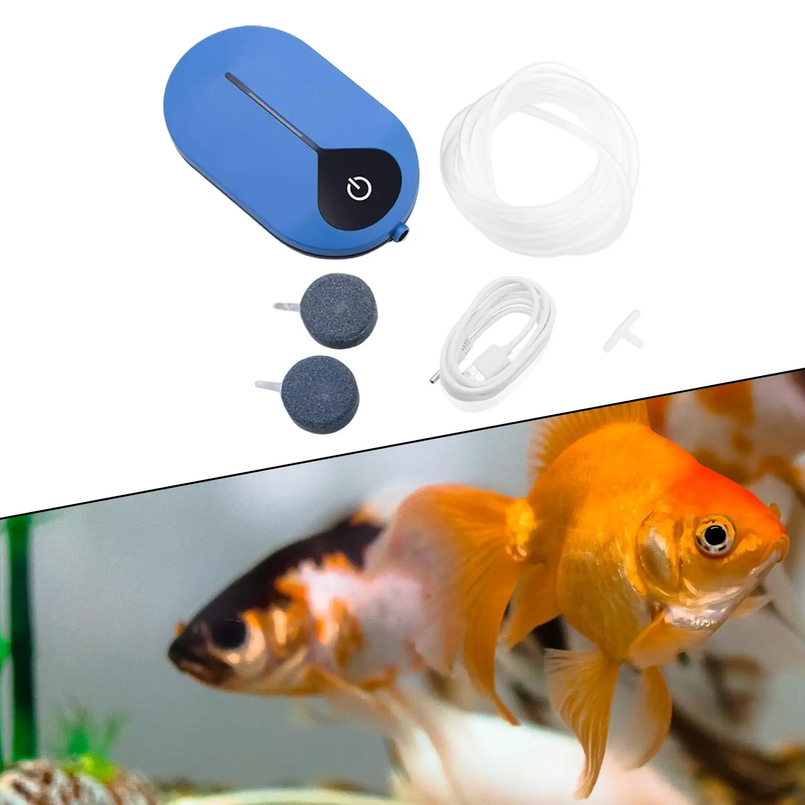 Aquarium 3 Modes Efficient Adjustable Oxygen Pump Fish Ponds for Fishing
