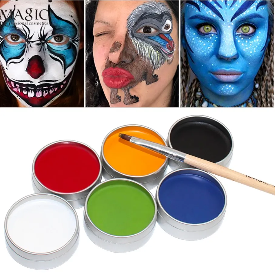 Best of 1pcs Halloween Beauty Monochrome Oil Paint Makeup Face Flash Tattoo Face Body Paint Oil Painting Art Makeup Face Paint Wholesale Reviews & Tips