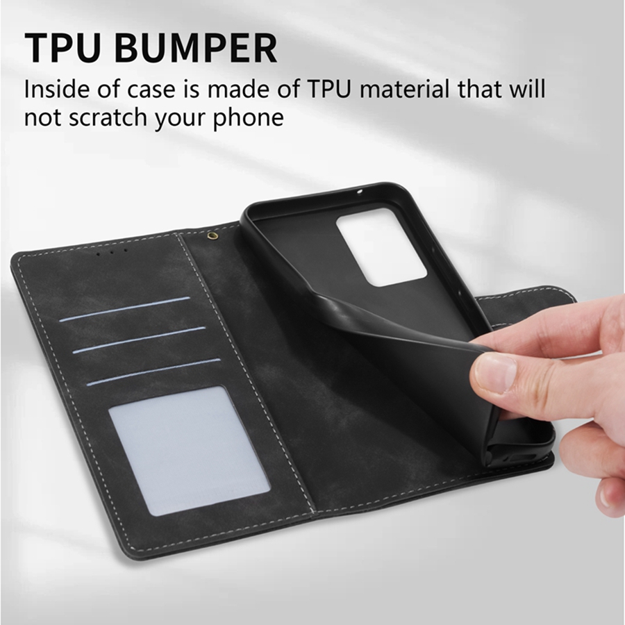 Brieftasche Haut-freundliche Karte Slot Stand Magnetische Flip Leder Fall Für Xiaomi Redmi Hinweis 12S 12 Pro plus 11 Pro 11S 10S 9S 8T 7 5 – Detail 7