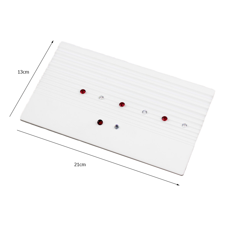 Ultra White Diamond Gemstone Sorting Color Grade Tray Grooved Plastic Tray Professional Gemological Tools
