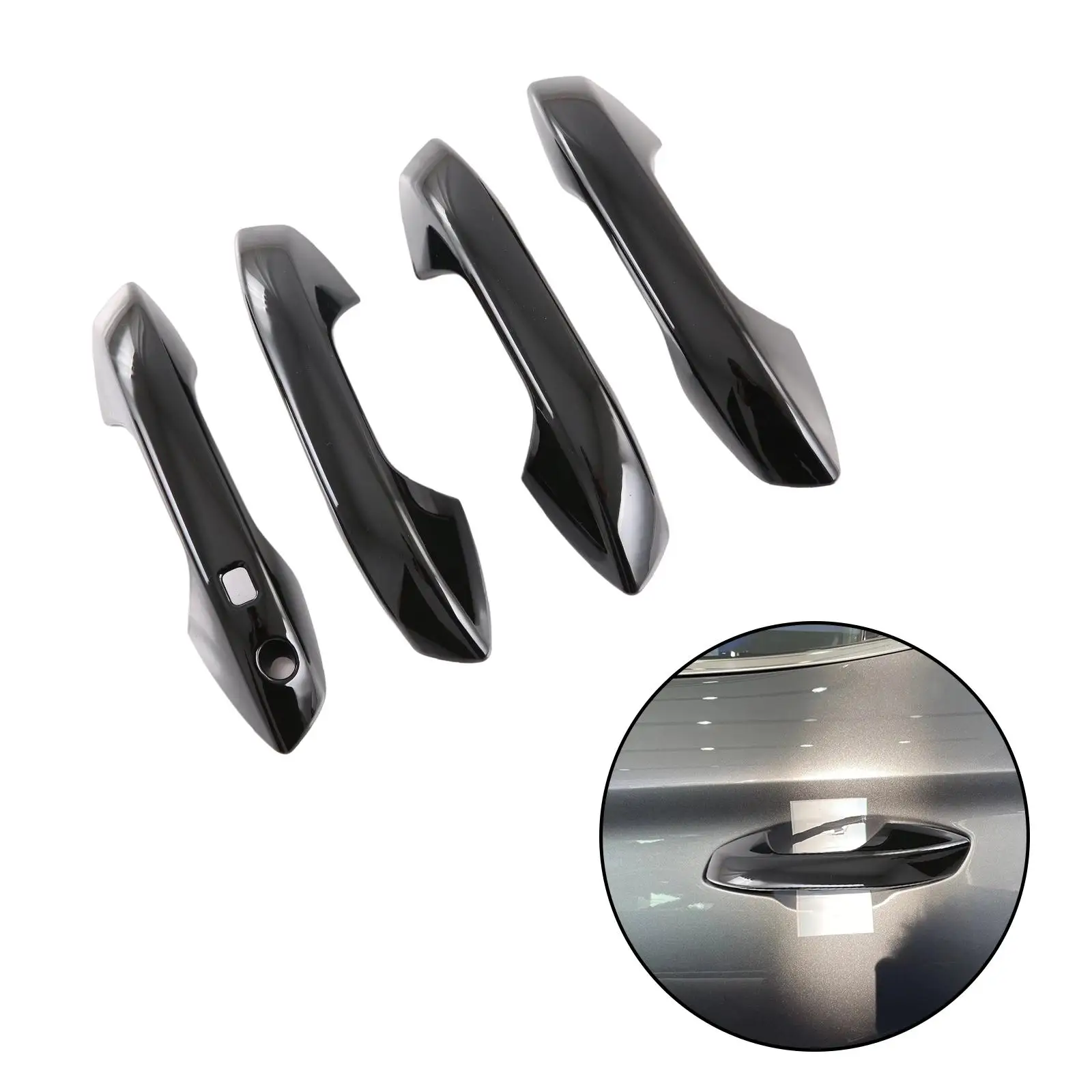 4x Car Door Handle Frame Cover Scratch Resistant for Byd Yuan Plus