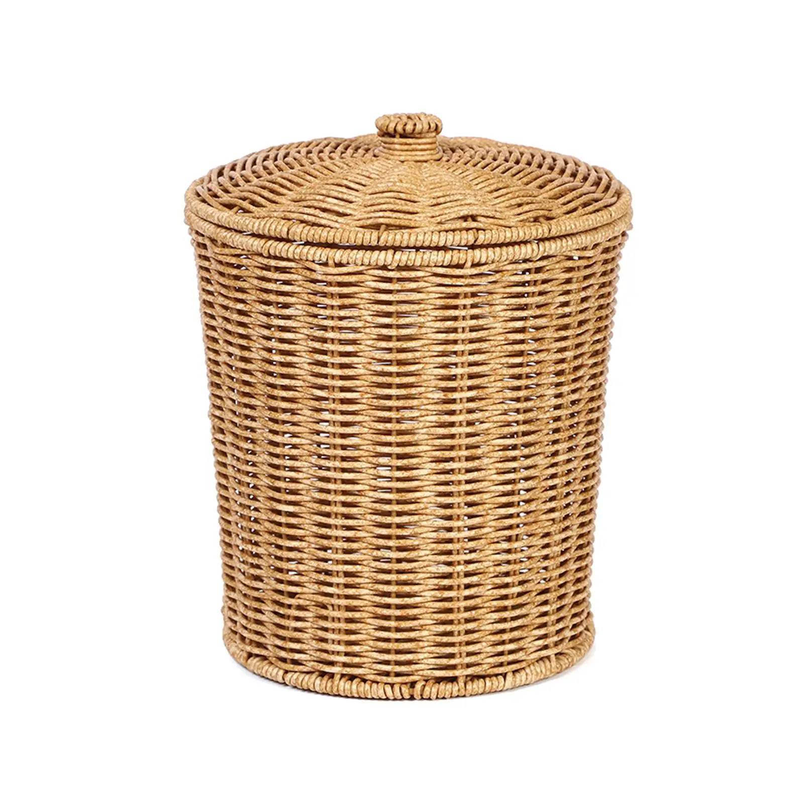 Imitation Rattan Basket Toys Bin Woven Basket for Nursery Dorm Clothes