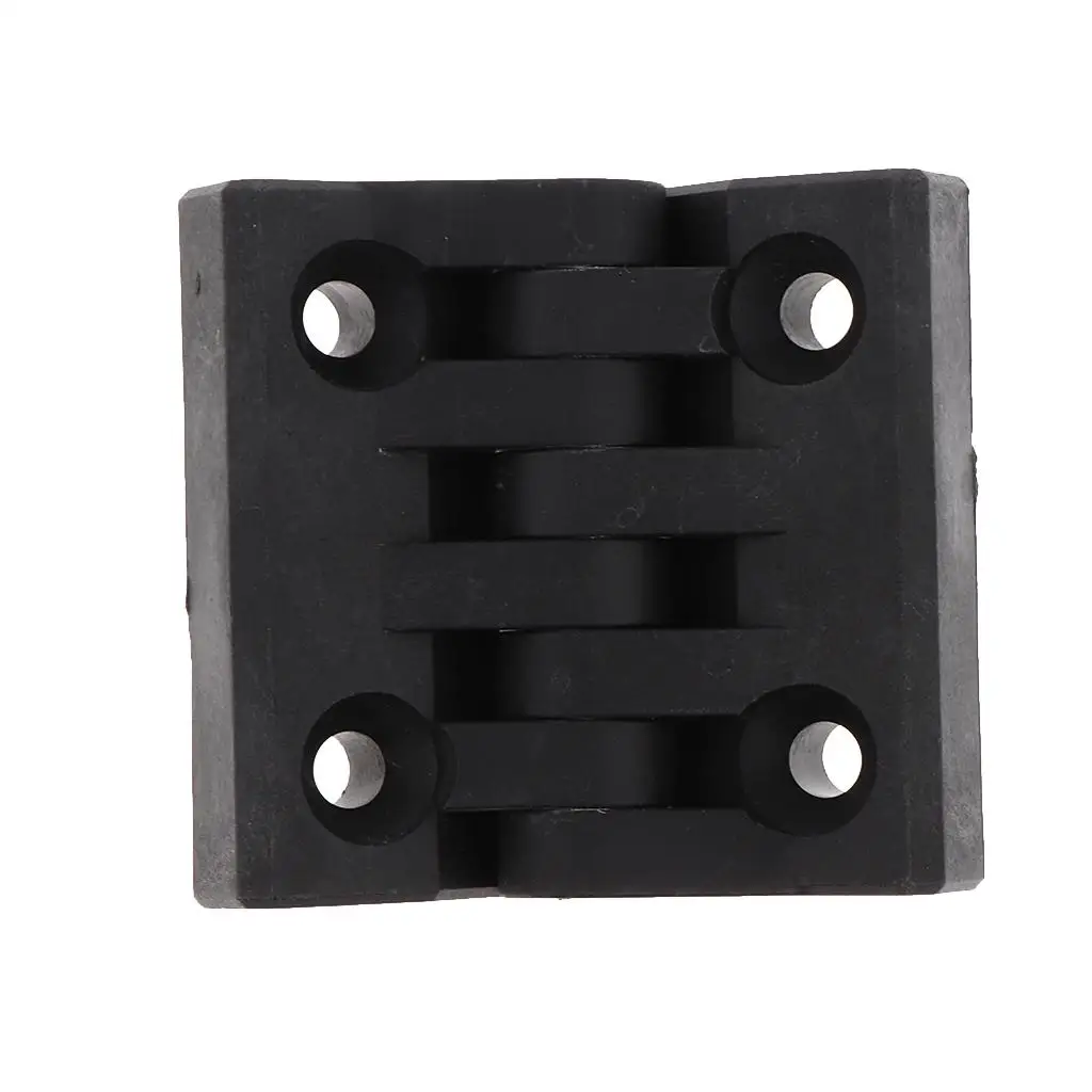 64mm X 64mm 4 Countersunk Holes Adjustable Position Control Hinge, Black