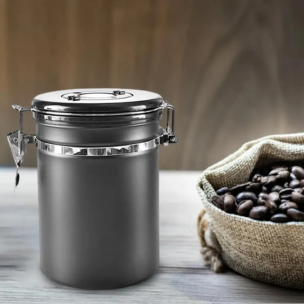Multiuse Coffee Canister Storage Cans Tea Holder with Date