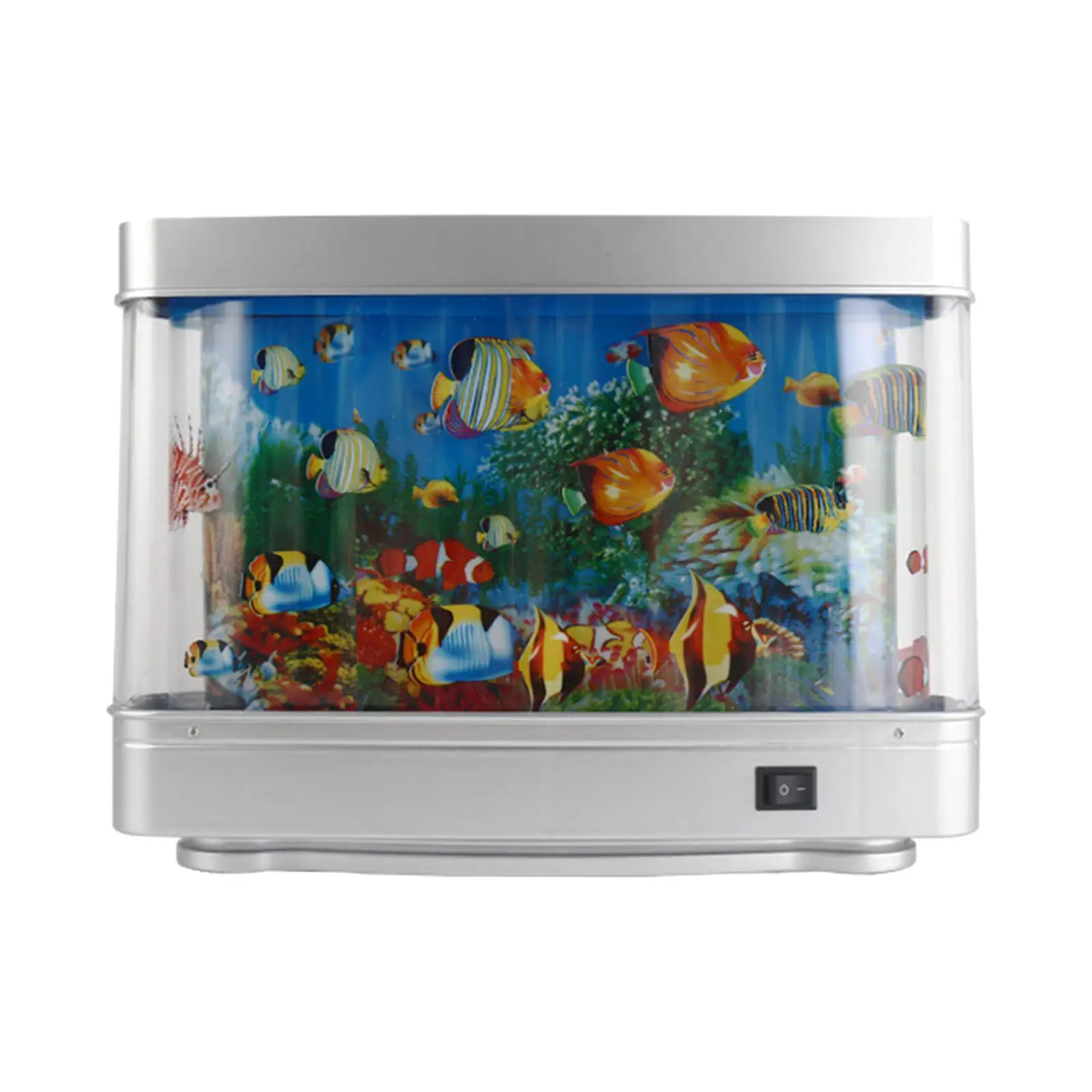 Aquarium Mood Lamp Marine Moving Background Underwater World Tropical Fish Night Light for Birthday Party Holiday Kids Room