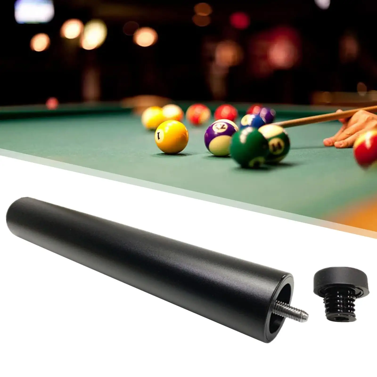 Lightweight Pool Cue Extender Accessories Billiards Cue Extension for Billiards