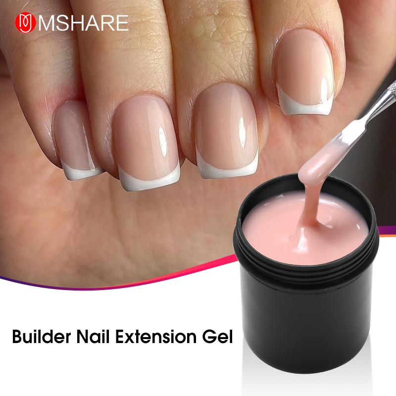 Best of MSHARE Nude Uv Builder Nail Gel For Extension Builder In A Bottle Self Leveling Alignment Caramel Milky White Low Burn 142g Reviews & Tips - Image 4