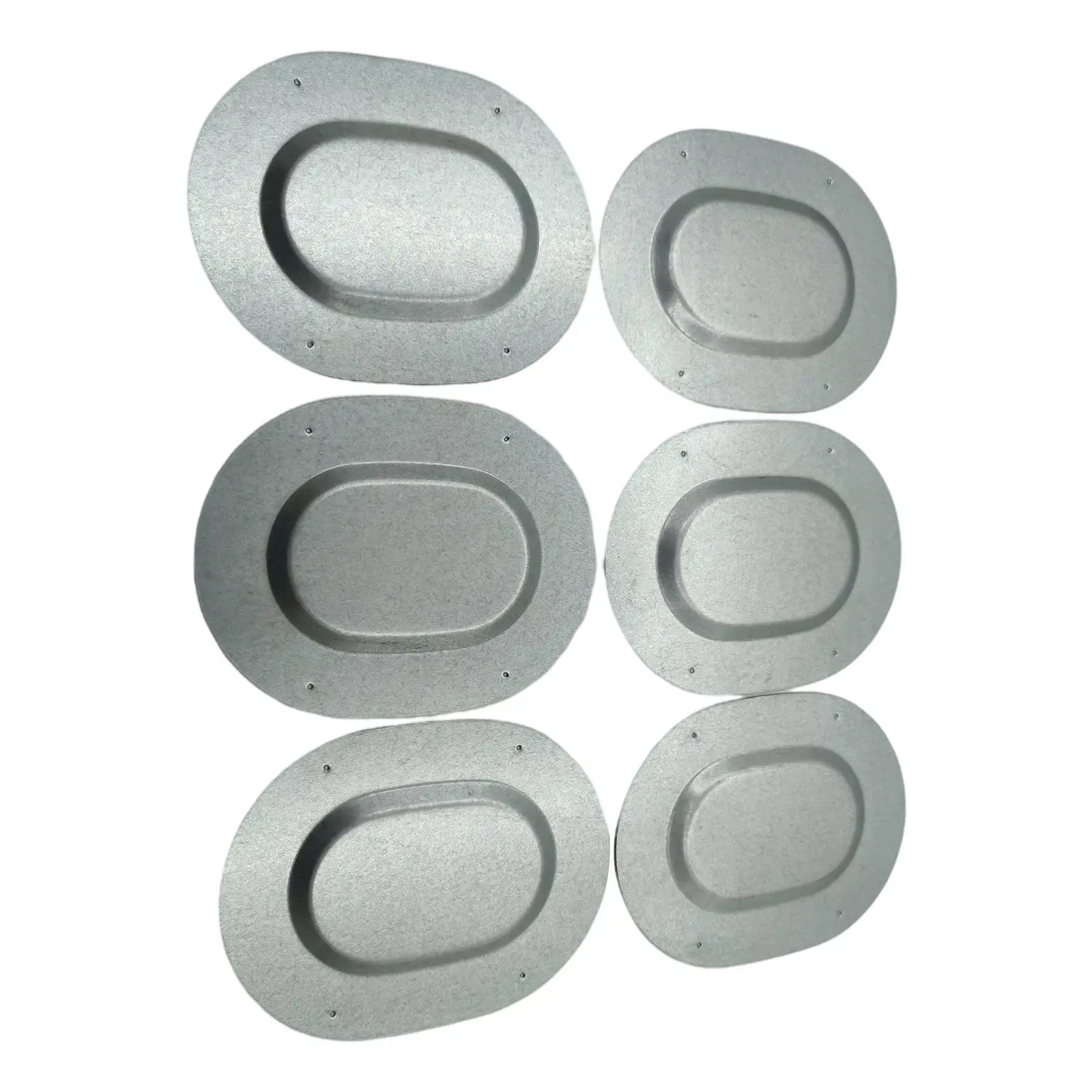 6Pcs Trunk Floor Pan Drain Plugs Set Floor and Trunk Pan Engine Parts All GM Big Car Oval Drain Plug for  A-Body