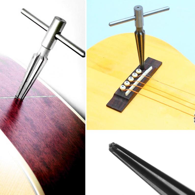 3-13mm Gitarre Brücke Pin Loch Reibahle Konische 5-grad 6 Flöte Akustische Gitarre Holzarbeiter DIY Pickup Tuning Peg Loch Luthier Werkzeug – Detail 10
