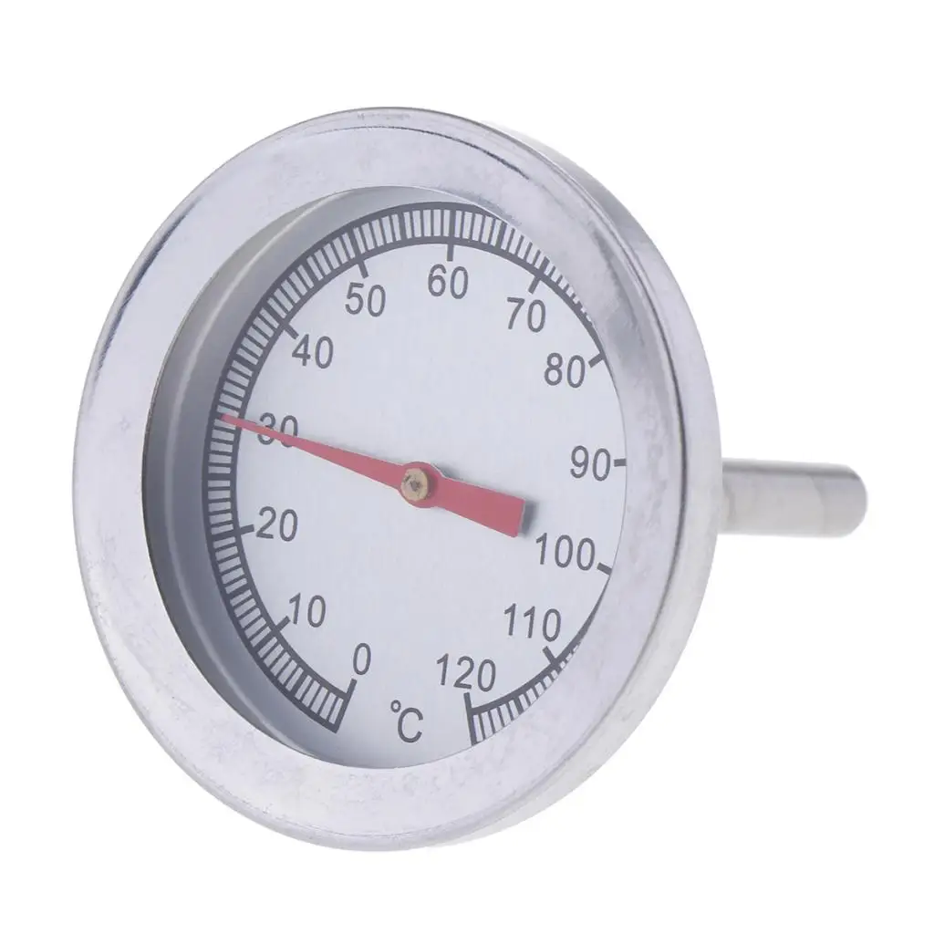 2`` Grill Temperature Gauge Pit Stainless BBQ Thermometer Meat Cooking Lamb