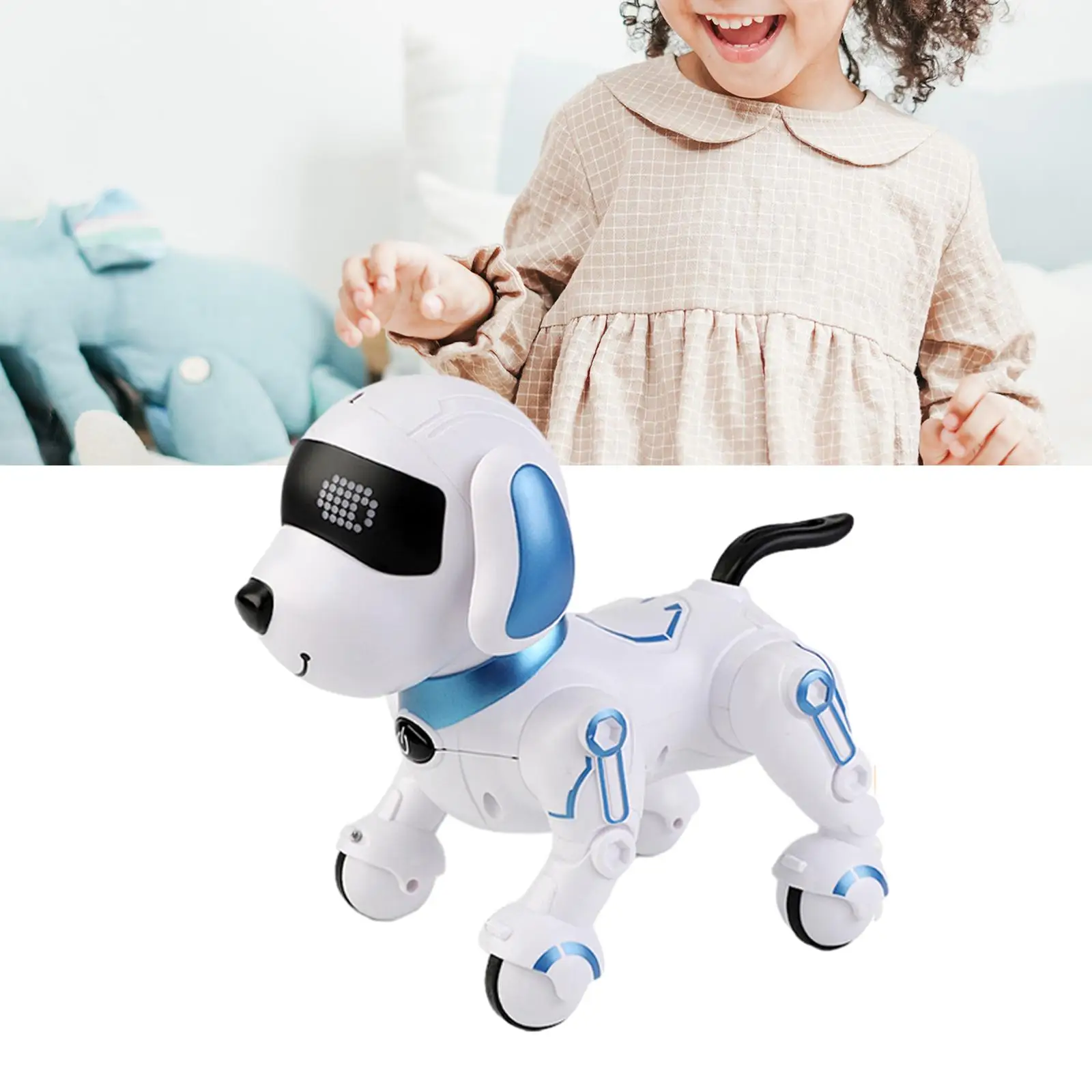 Remote Control Robot Dog Toy Electronic Pet Toy for Kids 5 6 7 8 9 10 11 12