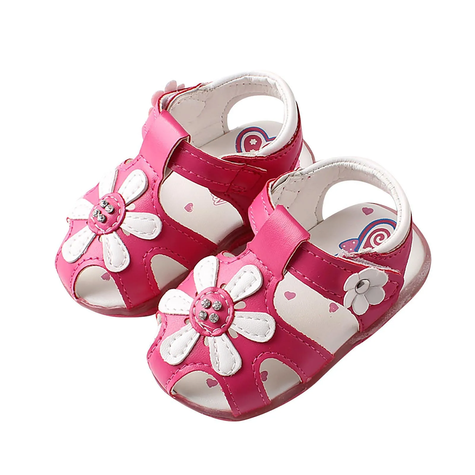 Toddler Baby Girl LED Luminous Sandals Soft Leather Summer Shoes Casual Sneakers 