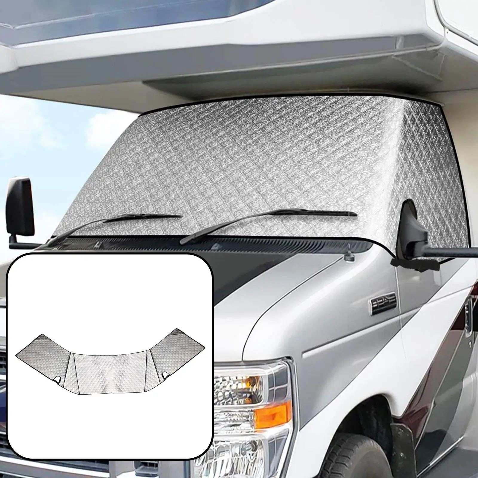 Windshield Sunshade Cover Durable  Protect Accs Visor for RV Motorhome