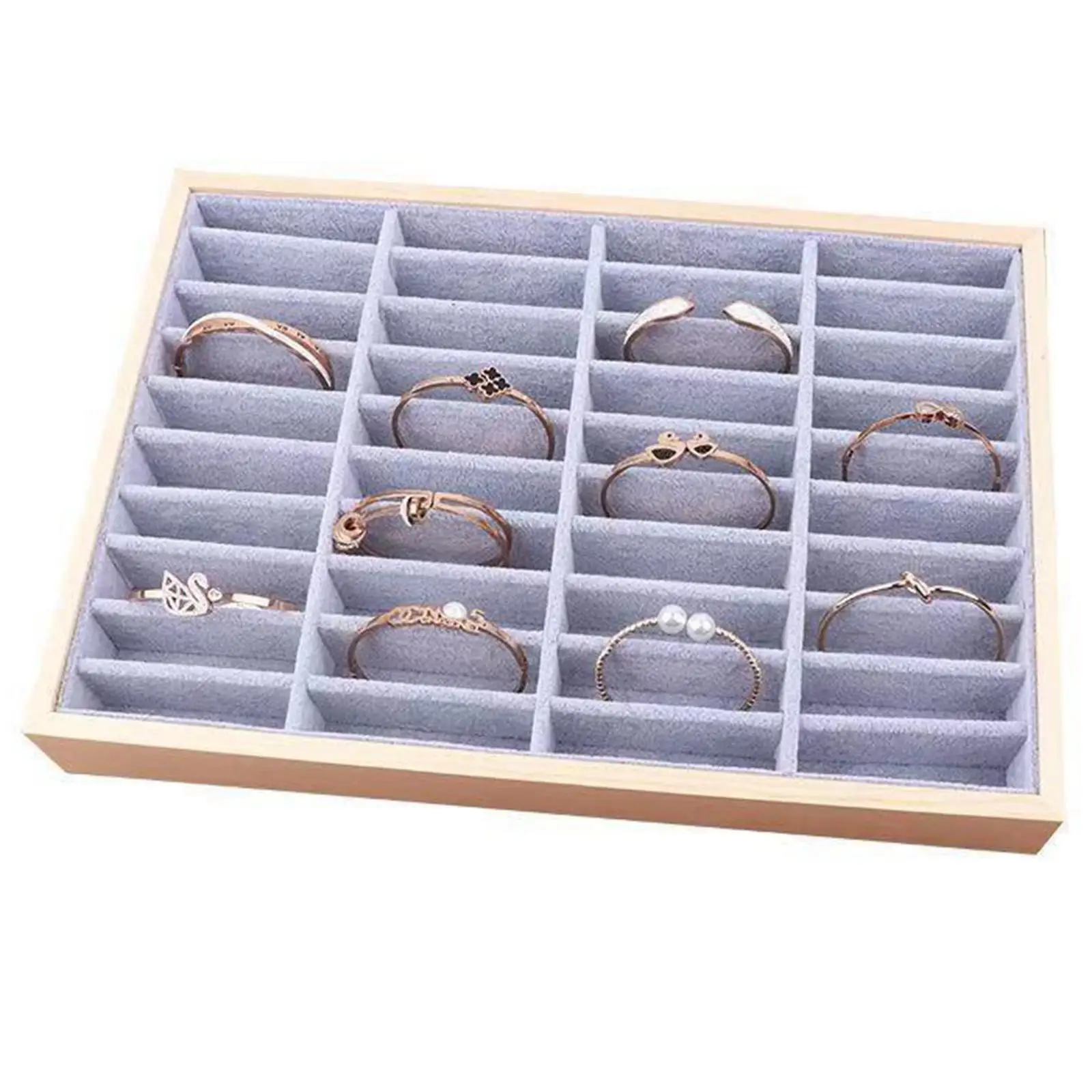 Jewelry Display Case Bracelet Earring Storage Box Organizer for Dresser