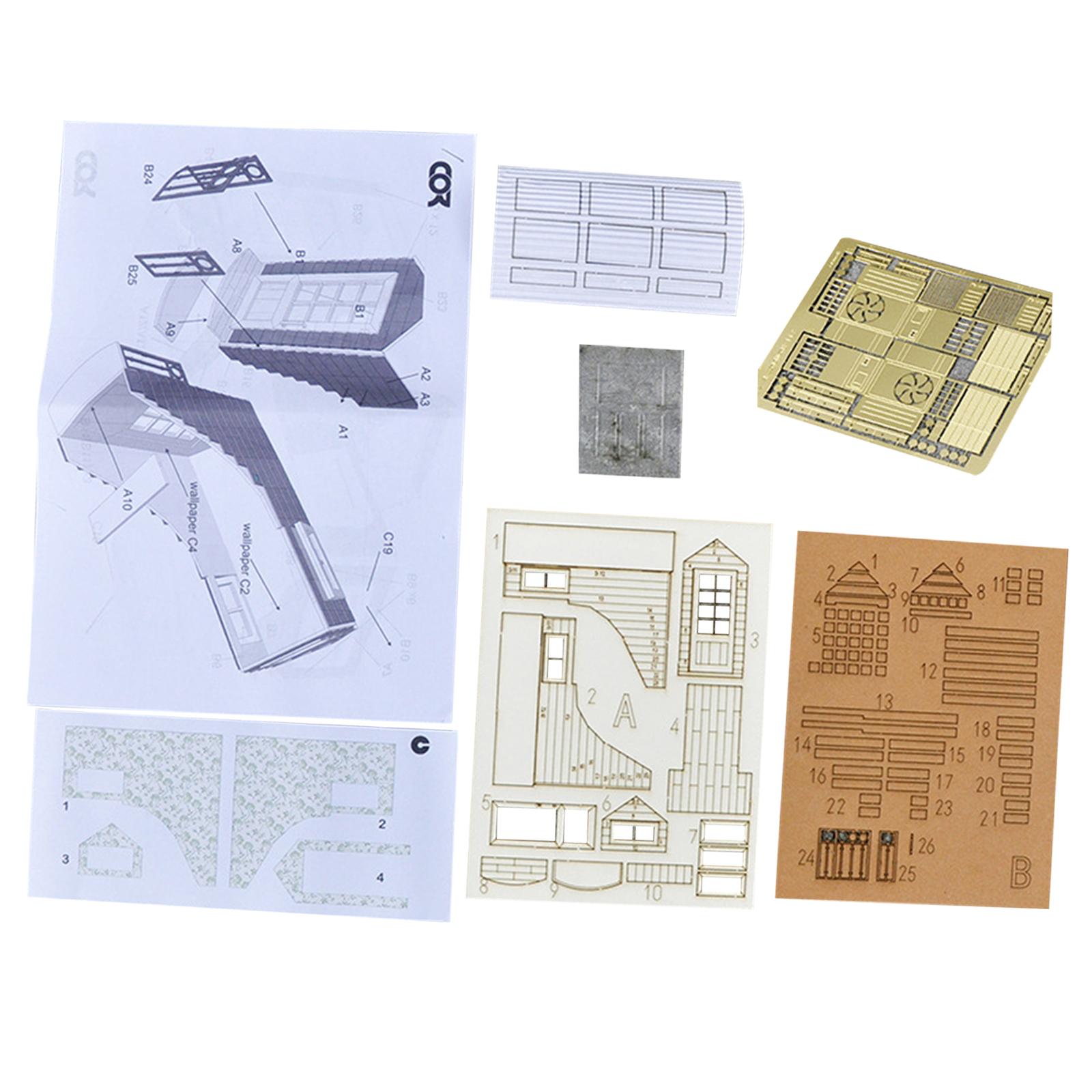 1/35 DIY Assembly Building Model Kits Parent Child Interaction Architecture Scene for Diorama Layout Micro Landscape Decoration