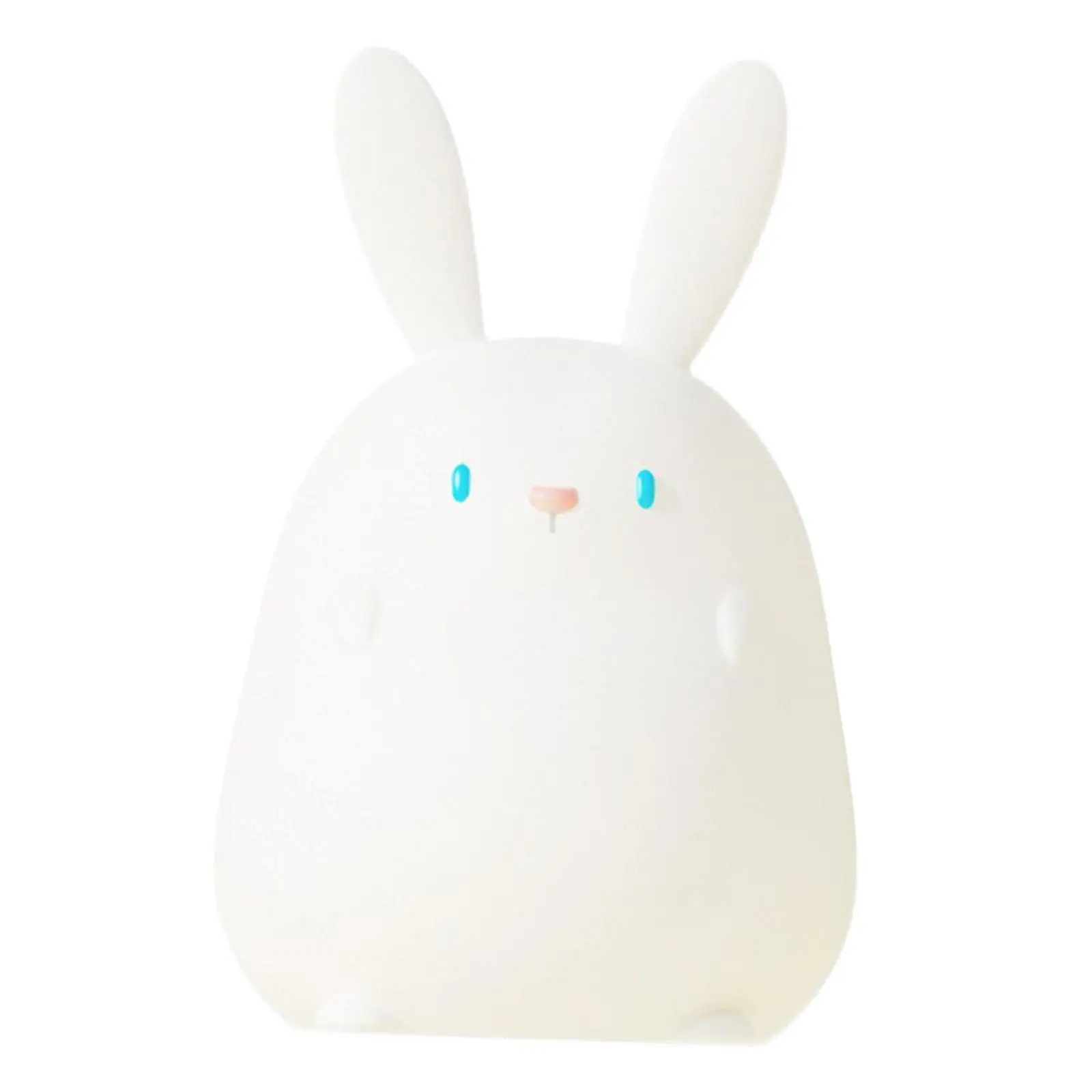 Night Light Decorative Tabletop Crafts Rabbit Shape Timing Bedside Lamp