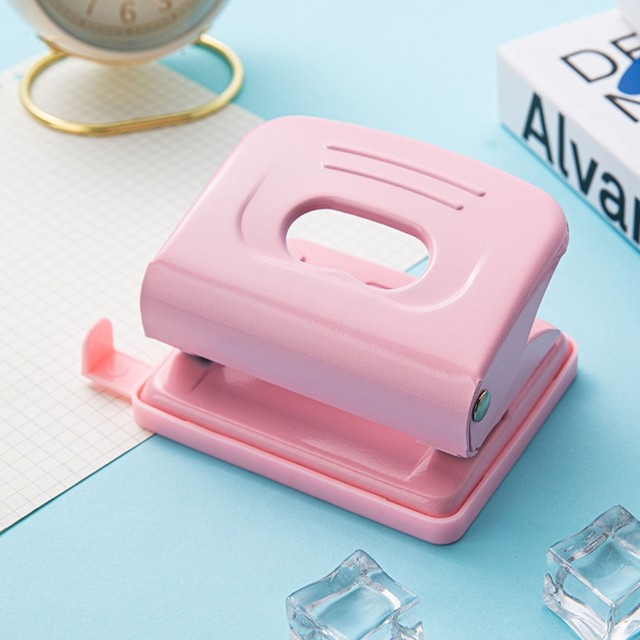 2-Hole Punch Paper Puncher with Adjustable Alignment Guide Ruler Chip Tray  20 Sheets Capacity for Paper Photo Cardstock 24BB