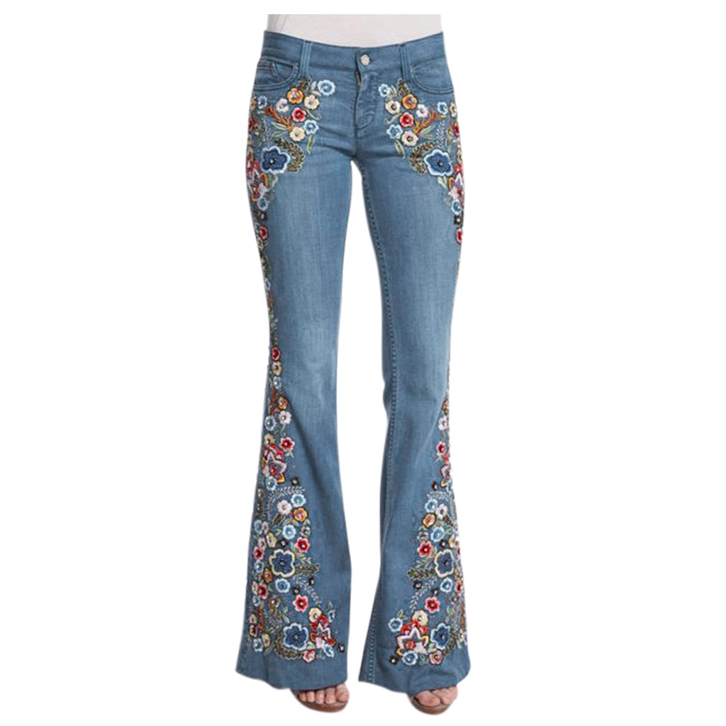 Title 3, Streetwear jean pantalon Long Denim broderie De...