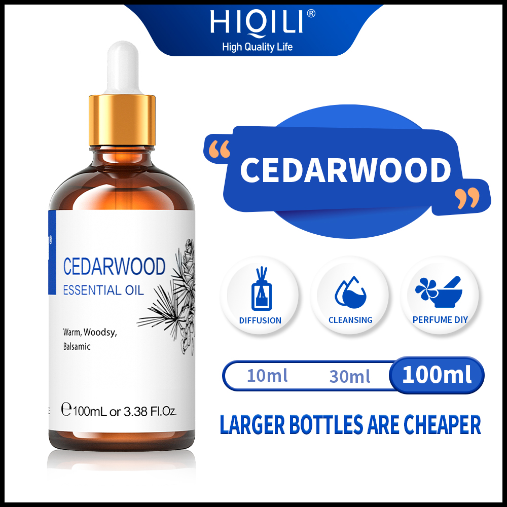 Best of HIQILI 100ML Cedarwood Essential Oils, 100% Pure Nature For Aromatherapy Used For Diffuser, Humidifier, Massage Wound Healing Reviews & Tips