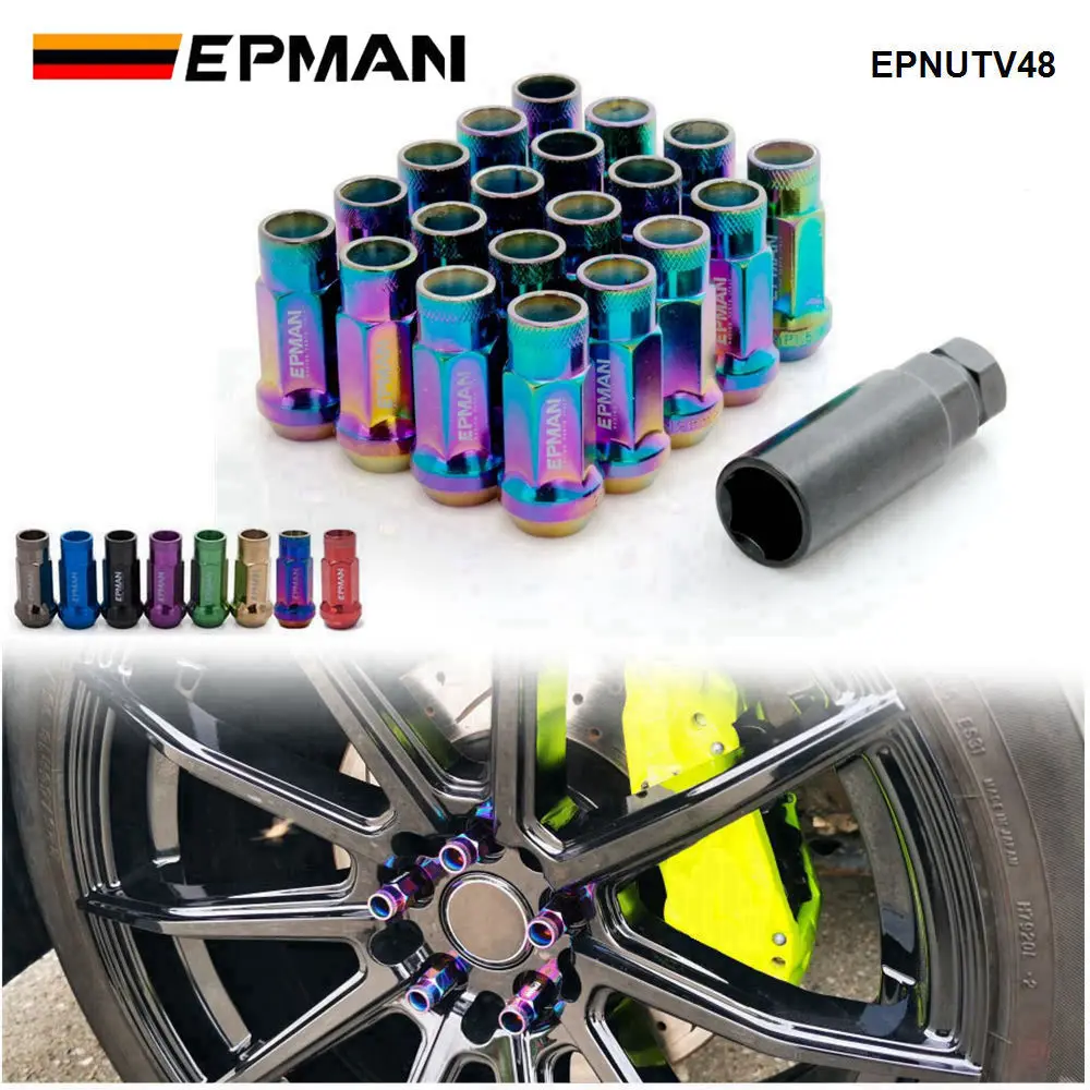 Juego de tuercas de rueda EPMAN MT V48 y llave incluida