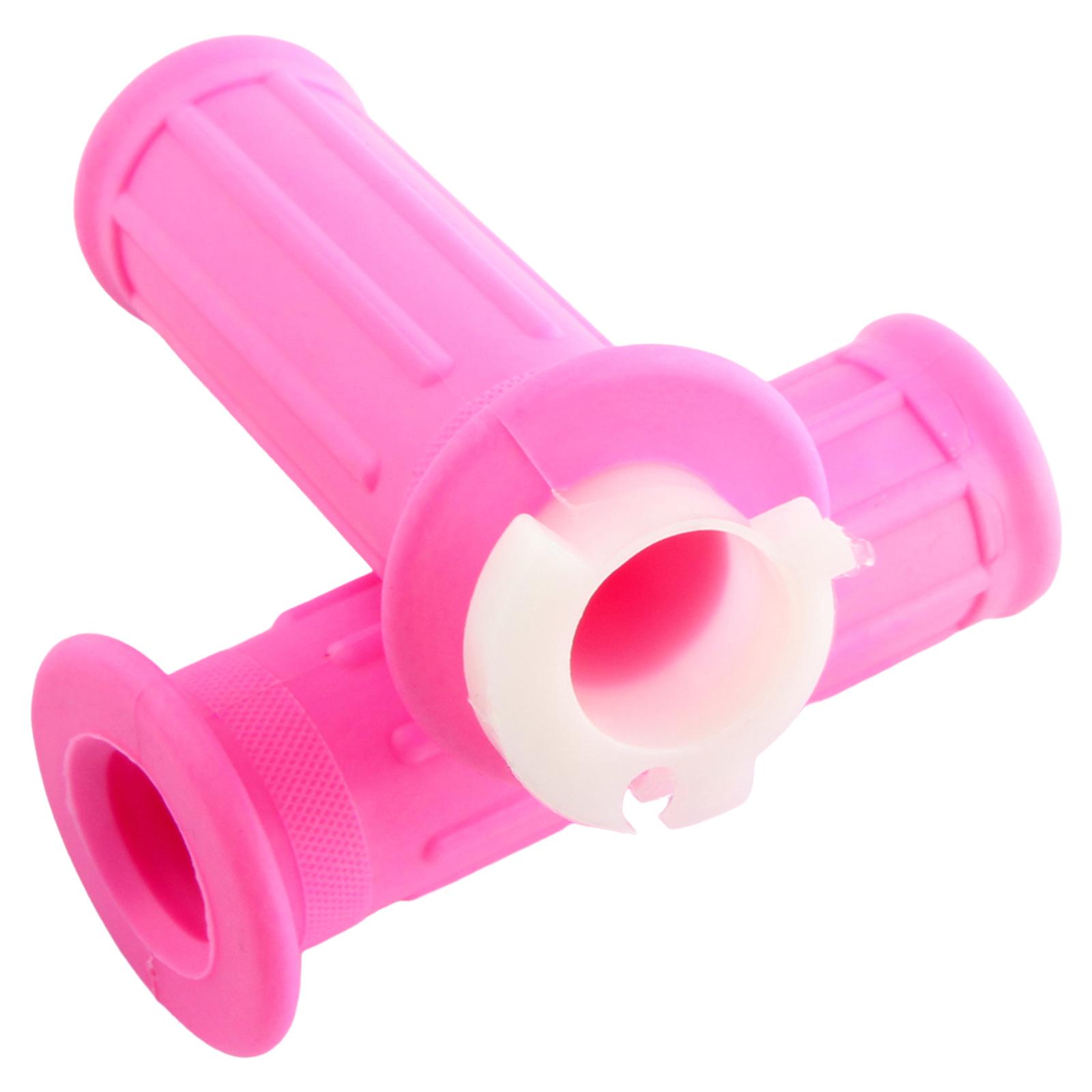 2 Pieces Handlebar Grips Throttle Accelerator Twist Grip Handle Bar Set Fit for Yamaha PW50 Spare Parts Replaces Accessories