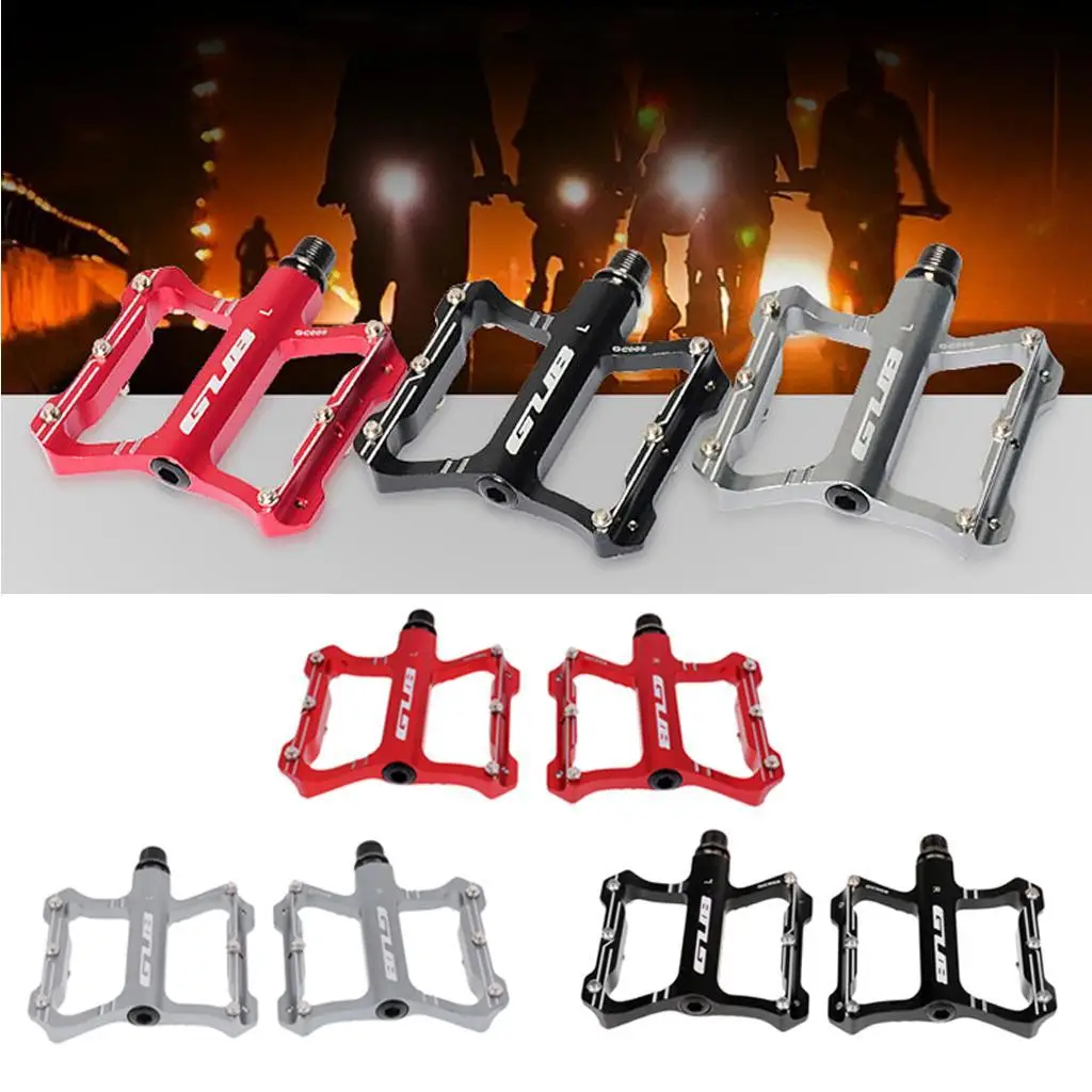 9/16`` Cycling Flat-Platform Pedals Anti- Bicycle 2 Sealed Bearing Pedals