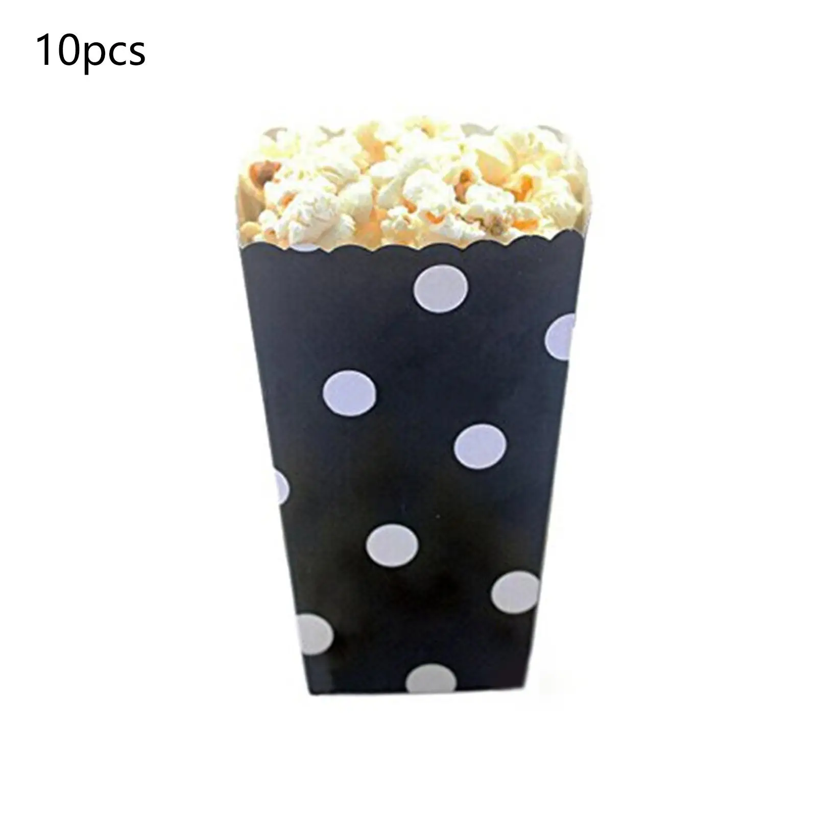 12pcs Popcorn Boxes Paper Gift Candy Bags Containers for Family Movie Night Theaters Festivals Party Wedding Supplies