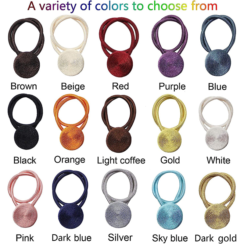Description Picture 4 of item1PC Strong Magnetic Tiebacks Curtain Home Decor Buckle Clips Accessory Buckles Curtain Hook Holder Holdback Bandage