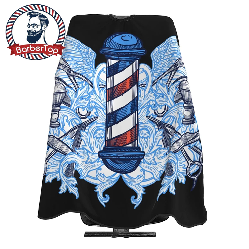 Best of Barber Blue Haircut Cloth Hairdresser Apron Hair Cut Cape Hairdress Gown Hairdressing Coat Barbershop Salon Accessory Reviews & Tips