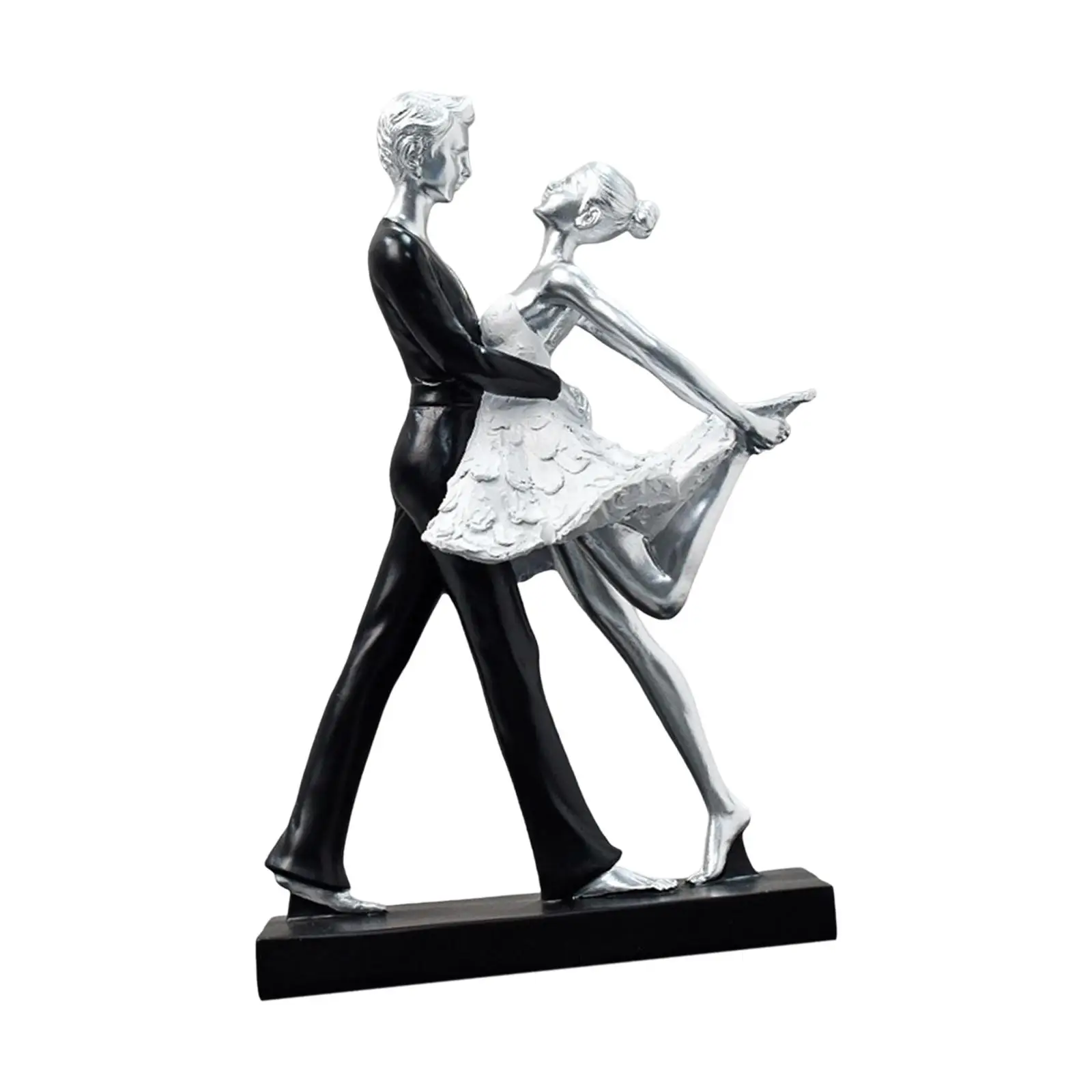 Elegant Romantic Couple Dancing Sculpture Decoration Resin Figurine Crafts