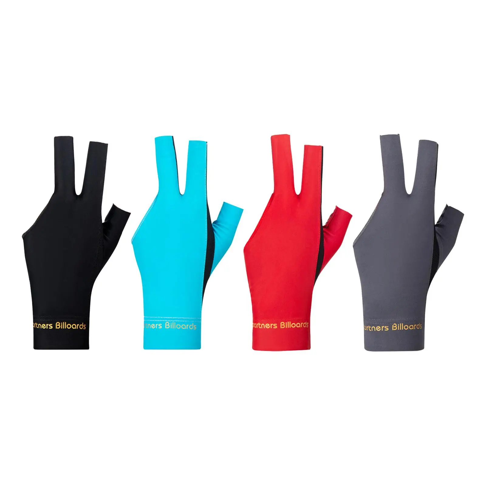 3 Fingers Billiard Gloves Elastic Anti Slip Polyester Cue Accessories Pool Gloves Snooker Gloves for Women Sport Indoor game