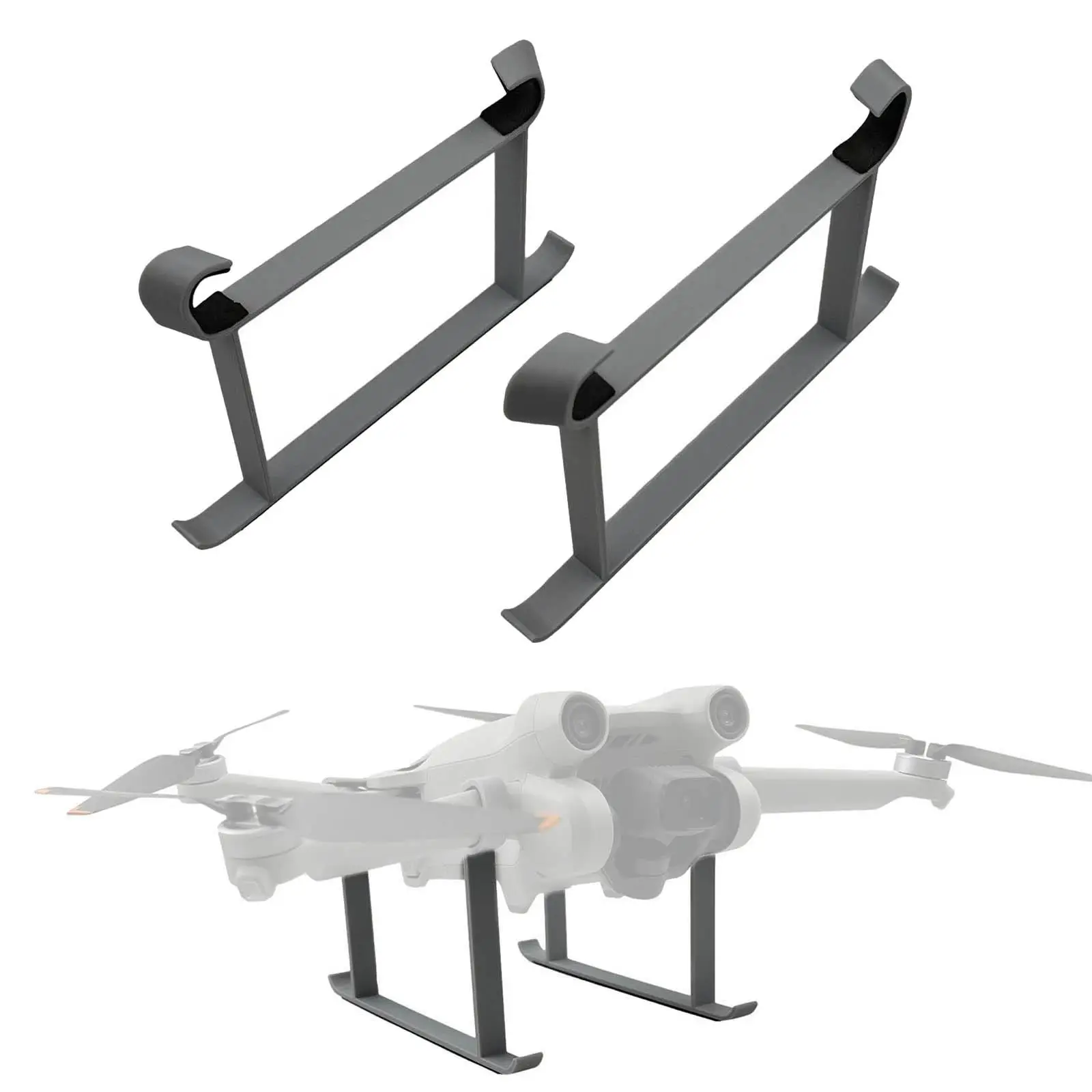 2Pieces Elevated Landing Gear Increase The Height by 4cm Quick Release Portable Stand Landing Bracket for DJI Mini 3 Pro Drone