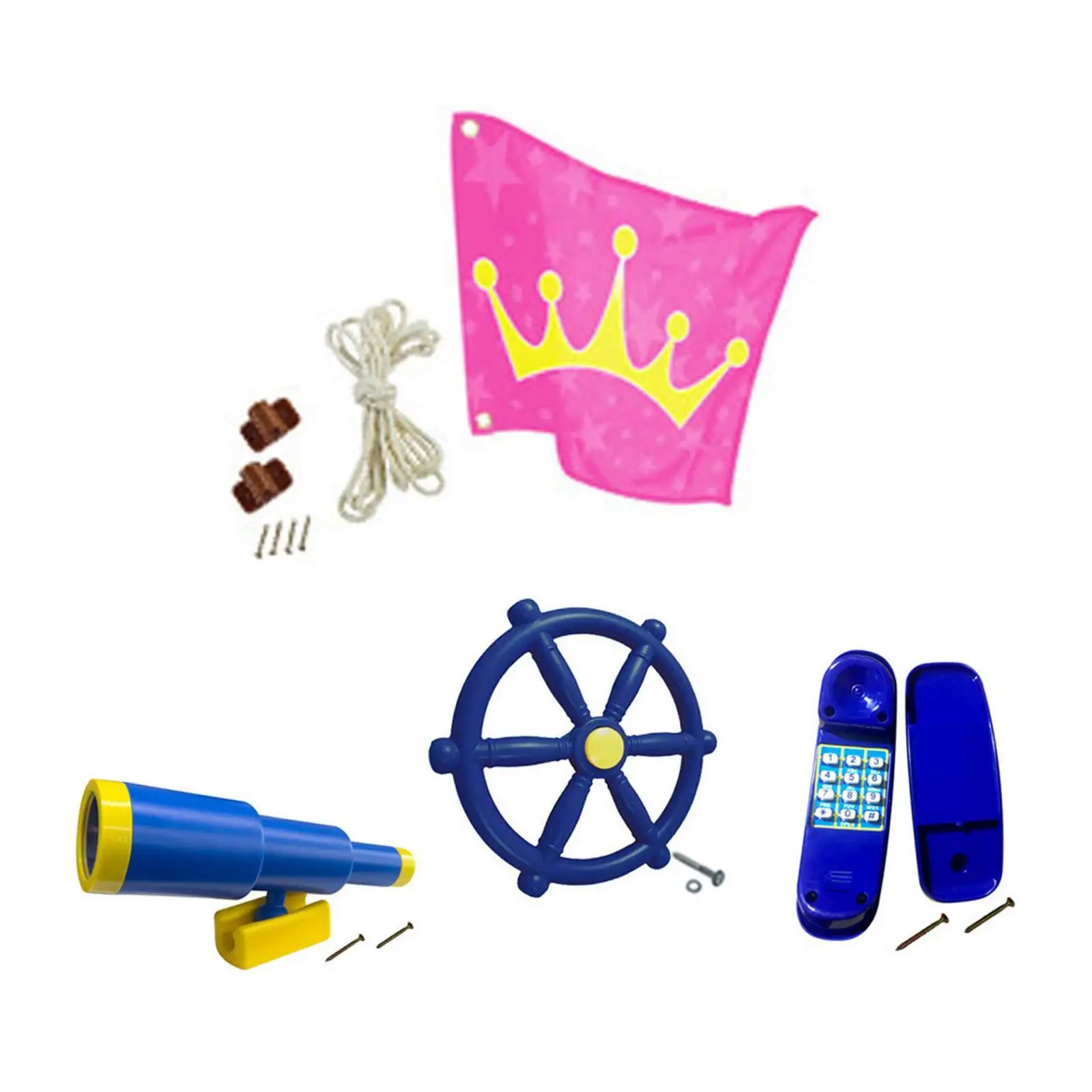 Playground Accessories Easy to Install Swing Playground Accessories for Backyard Swingset Tree House Holiday Gifts