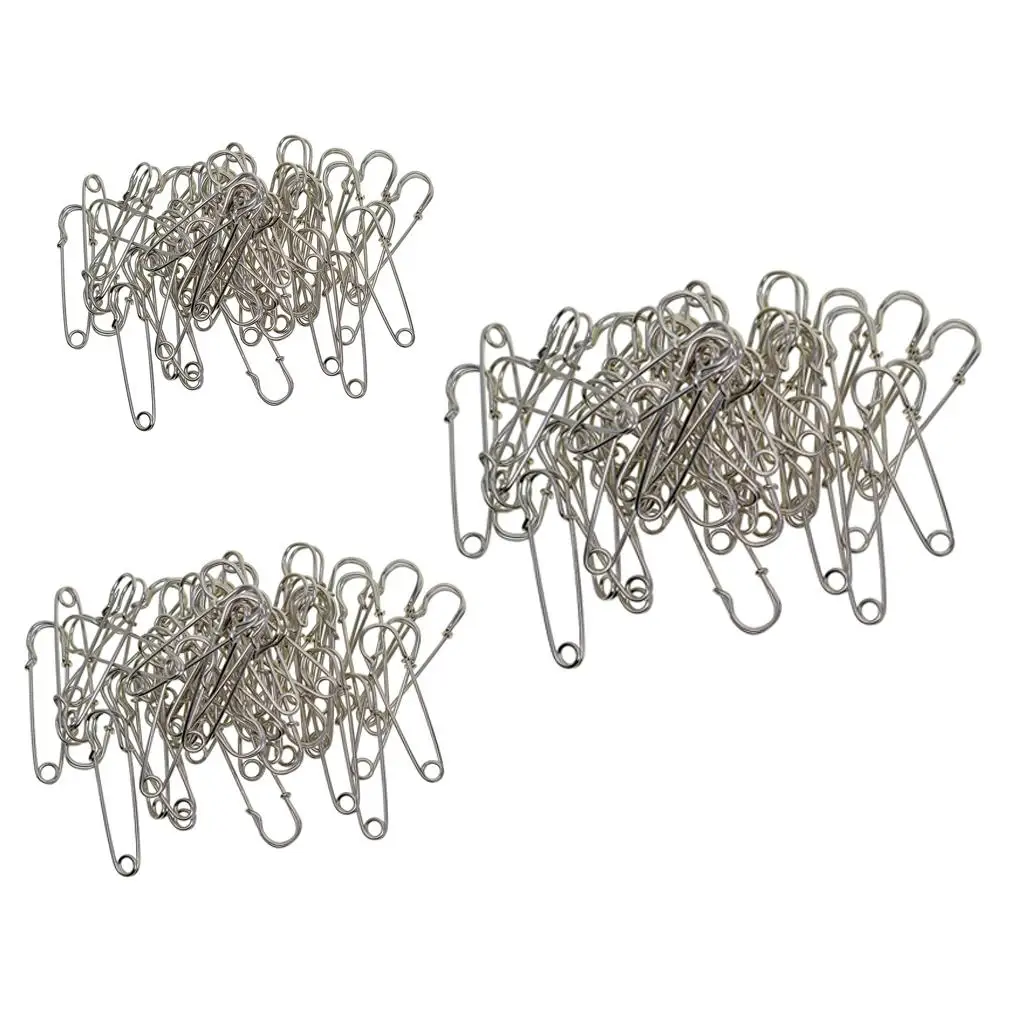 Heavy Duty Safety Pins - Stainless Steel Safety Pins for Blankets/Skirts / Kilts/Crafts Metal Large 50 pcs in Bulk
