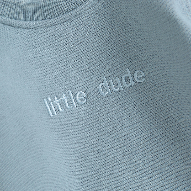 Neugeborene Baby Kleidung kleine Dude Bubs Sweatshirt Blase Stram pler Fleece Pullover Herbst Winter Outfit – Detail 5