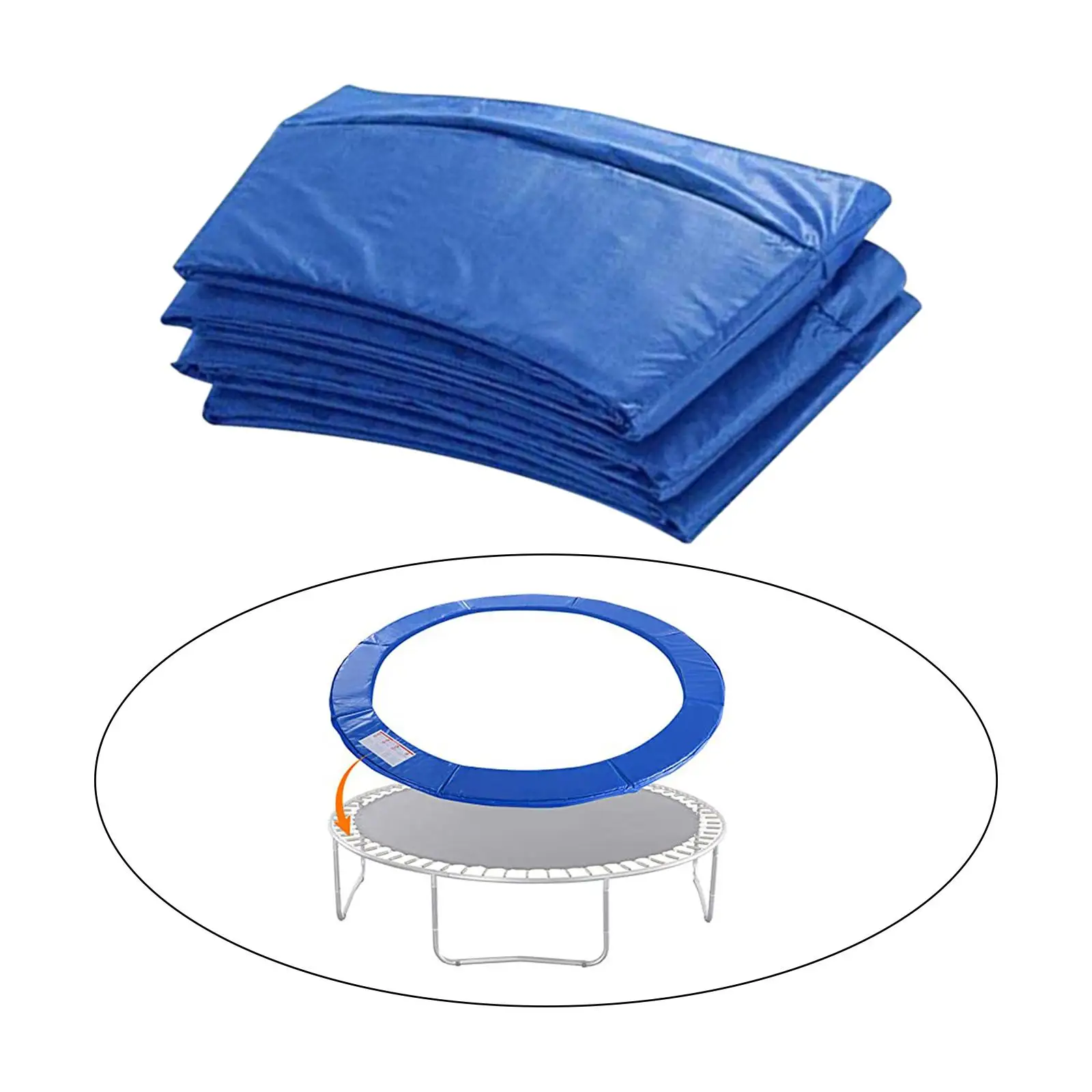 Trampoline Pad Side Guard Fits Round Trampoline 12ft Jumping Bed Side Cover Epe Pad Waterproof No Holes for Pole Spring Cover