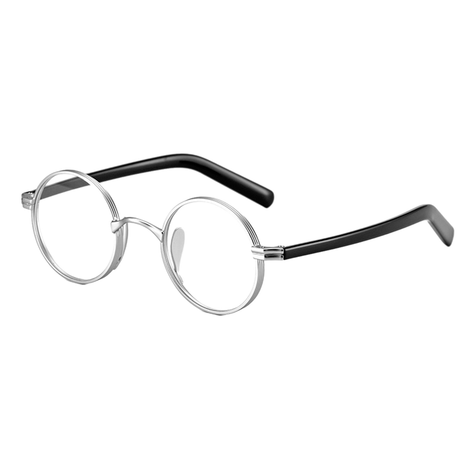 Glasses Frames Eyewear Frames Oval for Women Men, Classical Retro Lightweight Titanium Alloy Eyeglass Frame Eyeglasses Frames