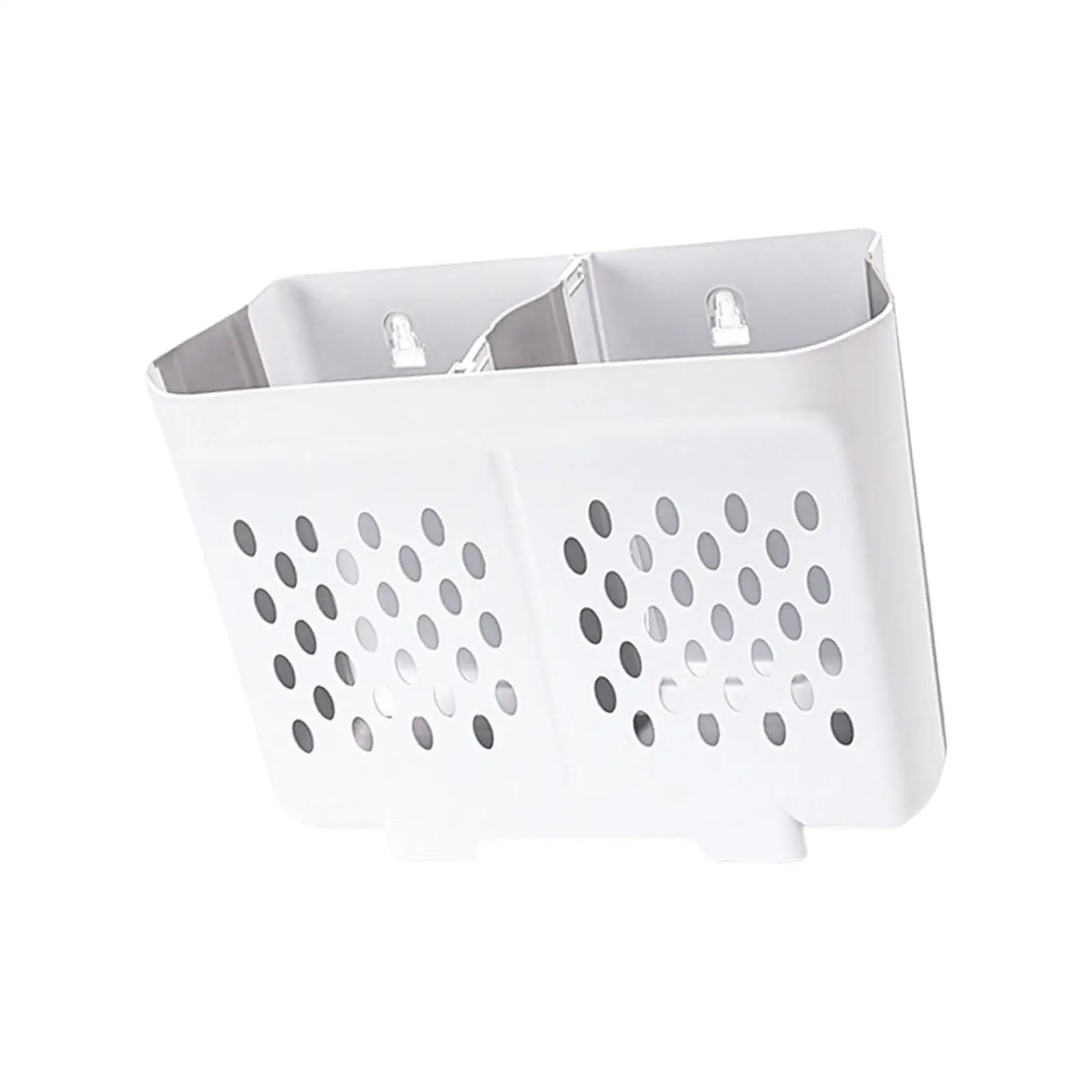 Portable Folding Dirty Clothes Hamper Container Wall Mount Hollow Design Sturdy Punching Free