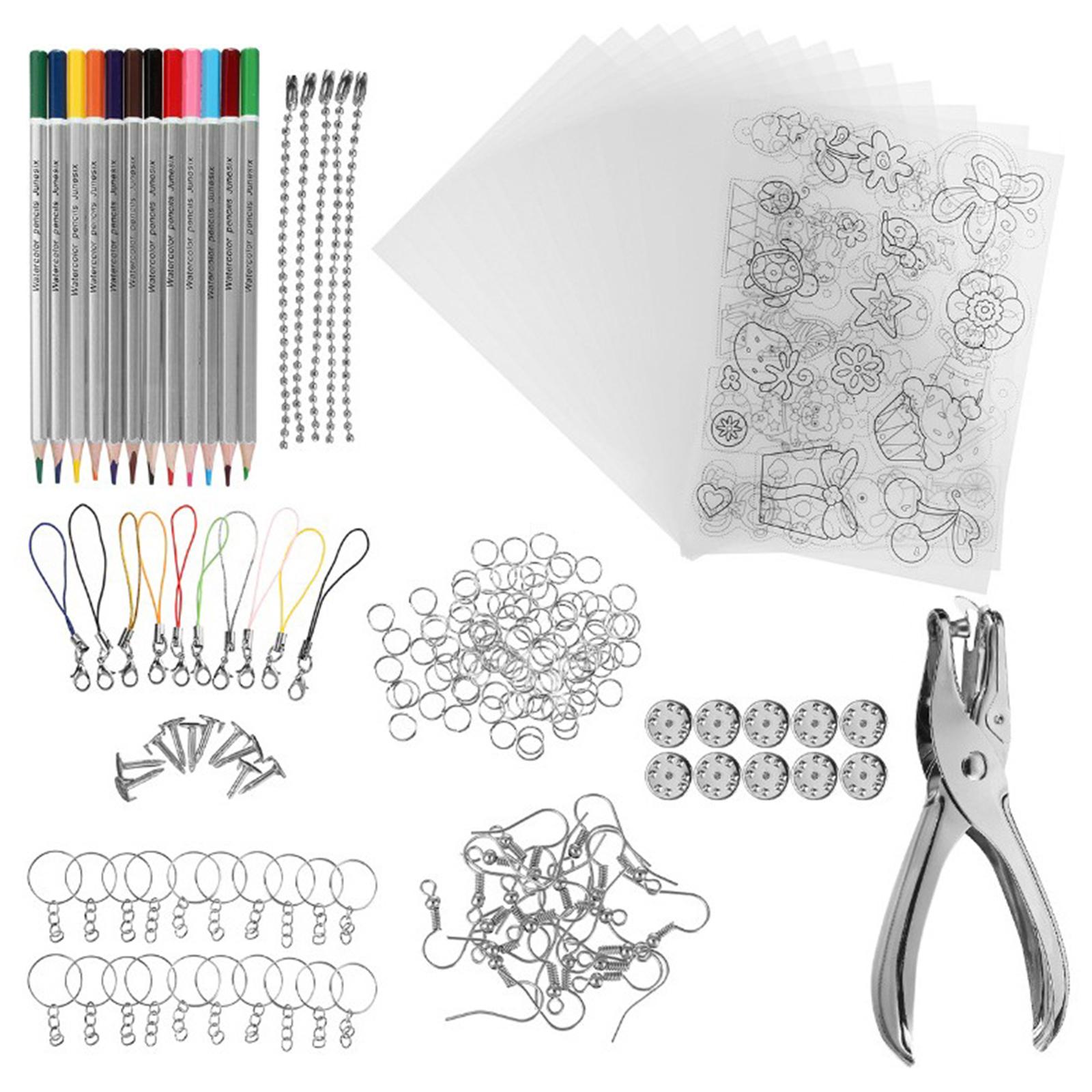 Description Picture 5 of itemHeat Shrink Plastic Sheets Set Pack Paper Heat Shrink Sheets for Craft Embellishment Scrapbook Card Making
