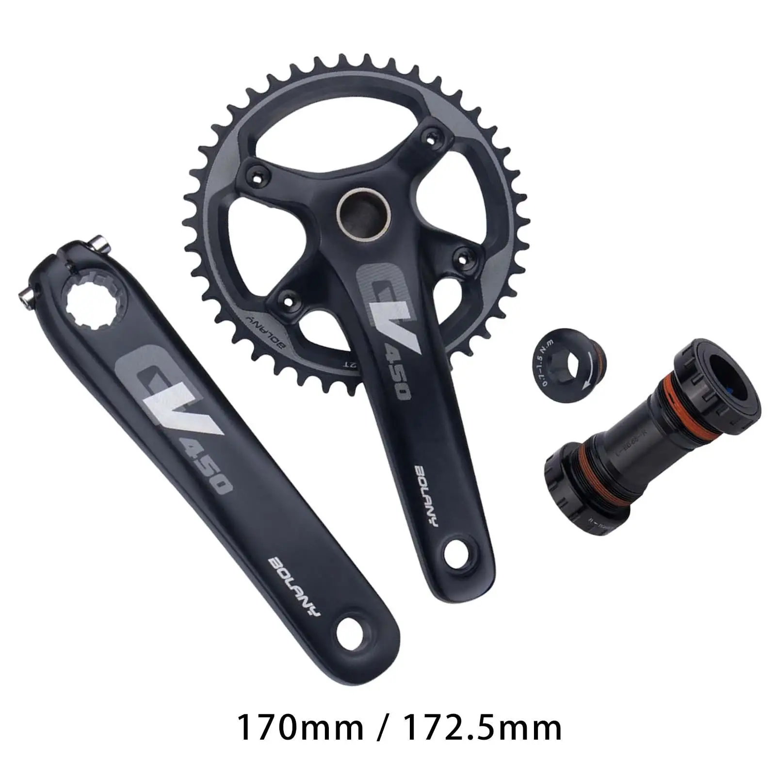 Mountain Bike Crankset Crank Arm Set Component Replacement Accessories