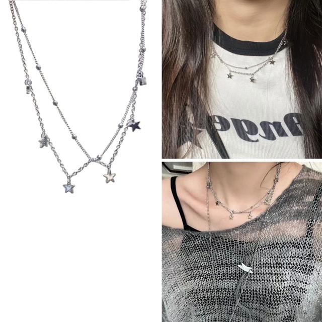 Star decorated on sale chain choker