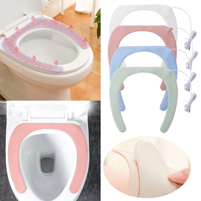 Toilet Seat Cushion Household Four-Season Universal Foam Ring Silica Gel  Toilet Seat Cover Waterproof & Washable Toilet Cover